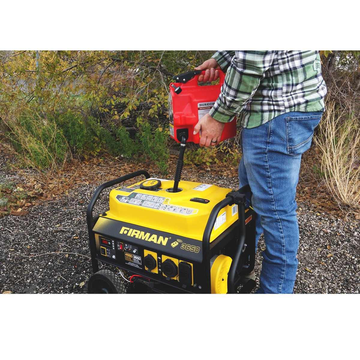SureCan Easy Pour Nozzle 2 Plus Gallon Flow Control Gas Can, Red (Open Box)