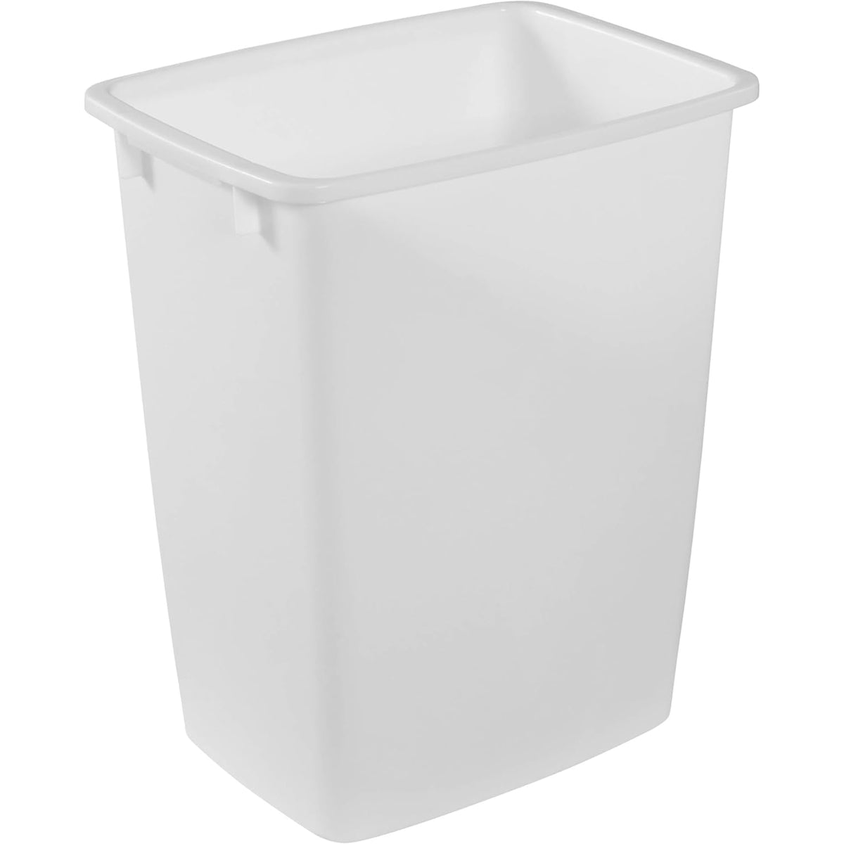 Rubbermaid Open Top Wastebasket, Large Plastic Trash Bin Container, 36 Qt, White