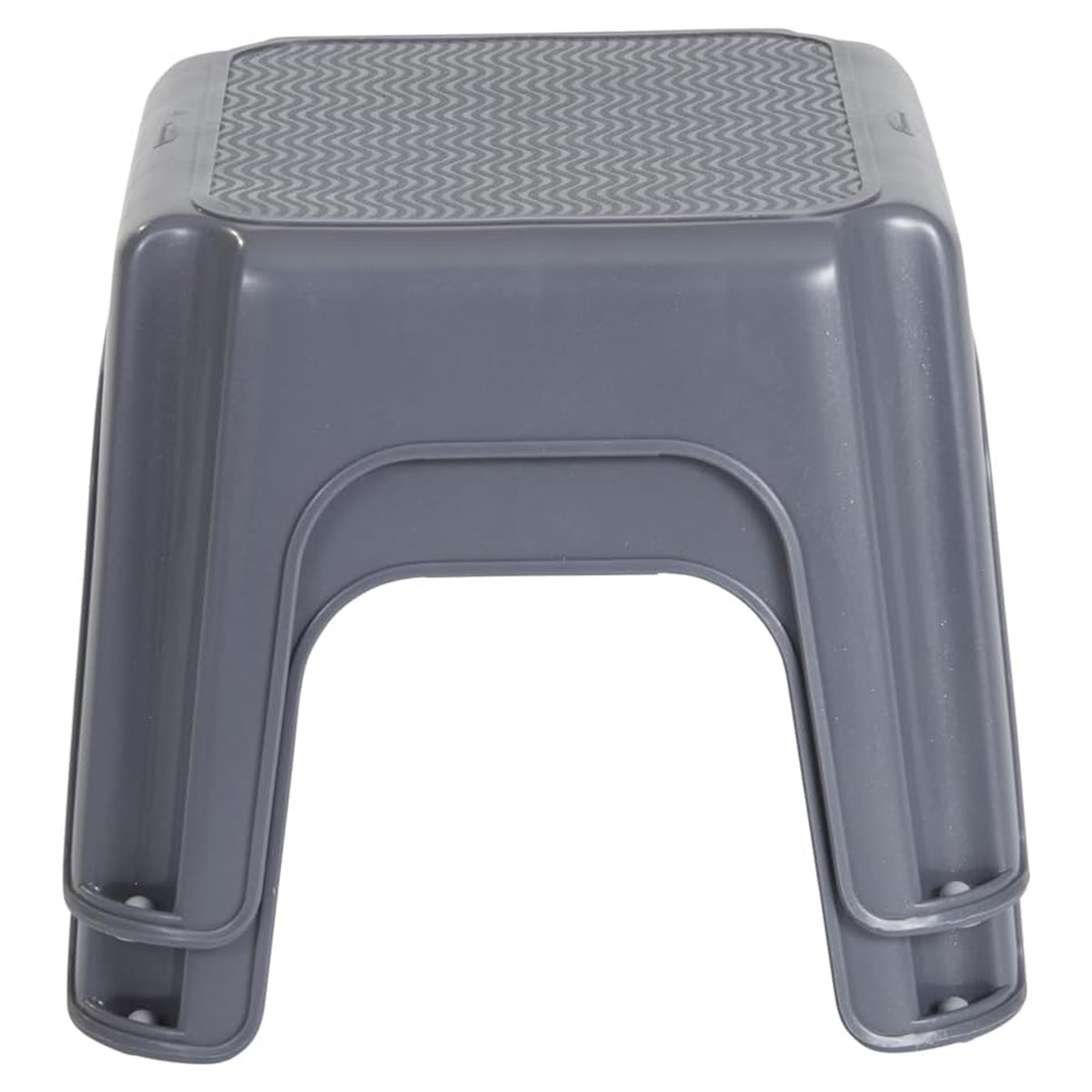 Rubbermaid Durable Plastic Step Stool w/ 250-LB Weight Capacity, Gray (4 Pack)