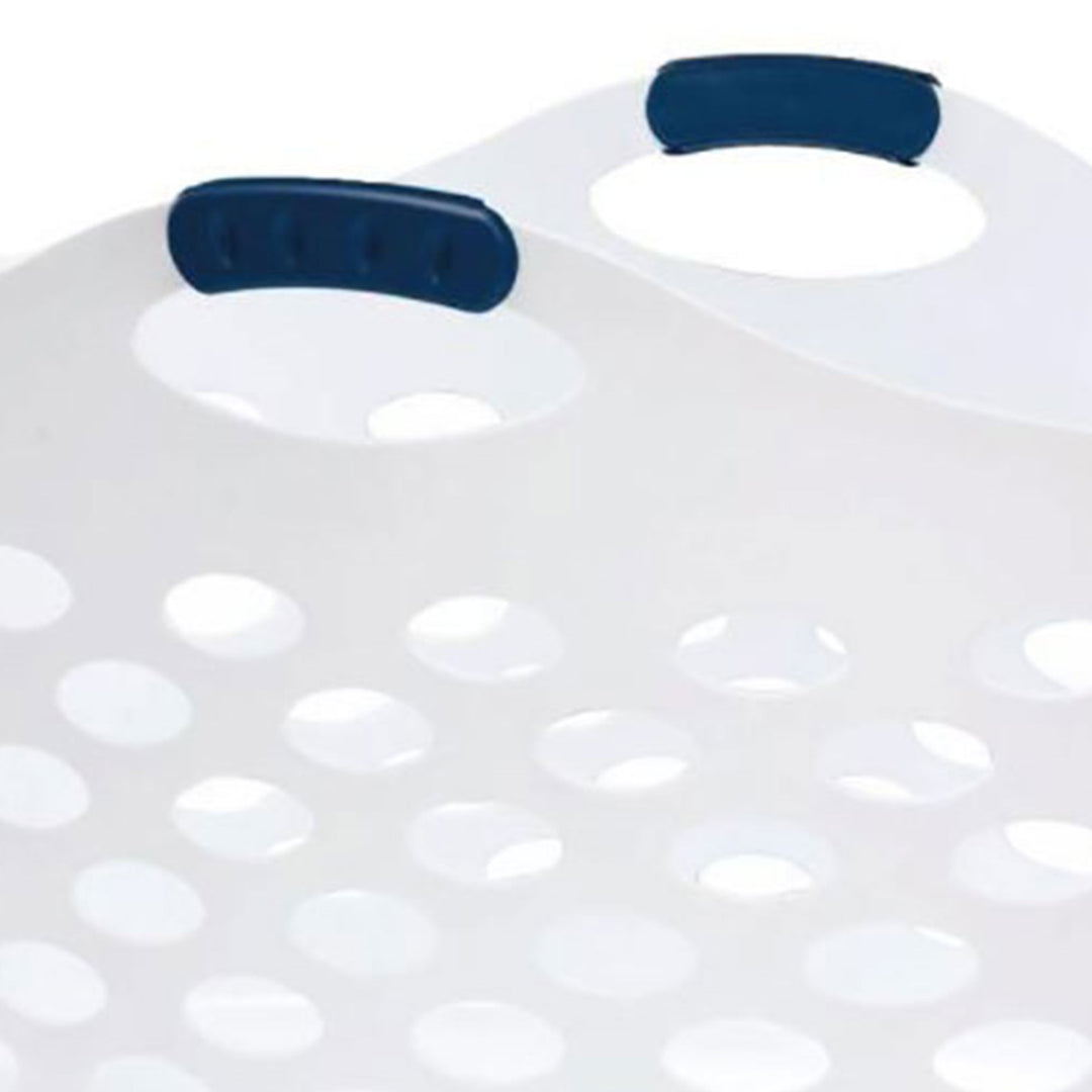 Rubbermaid 1.5 Capacity Flex N Carry Portable Flexible Laundry Basket, White - VMInnovations