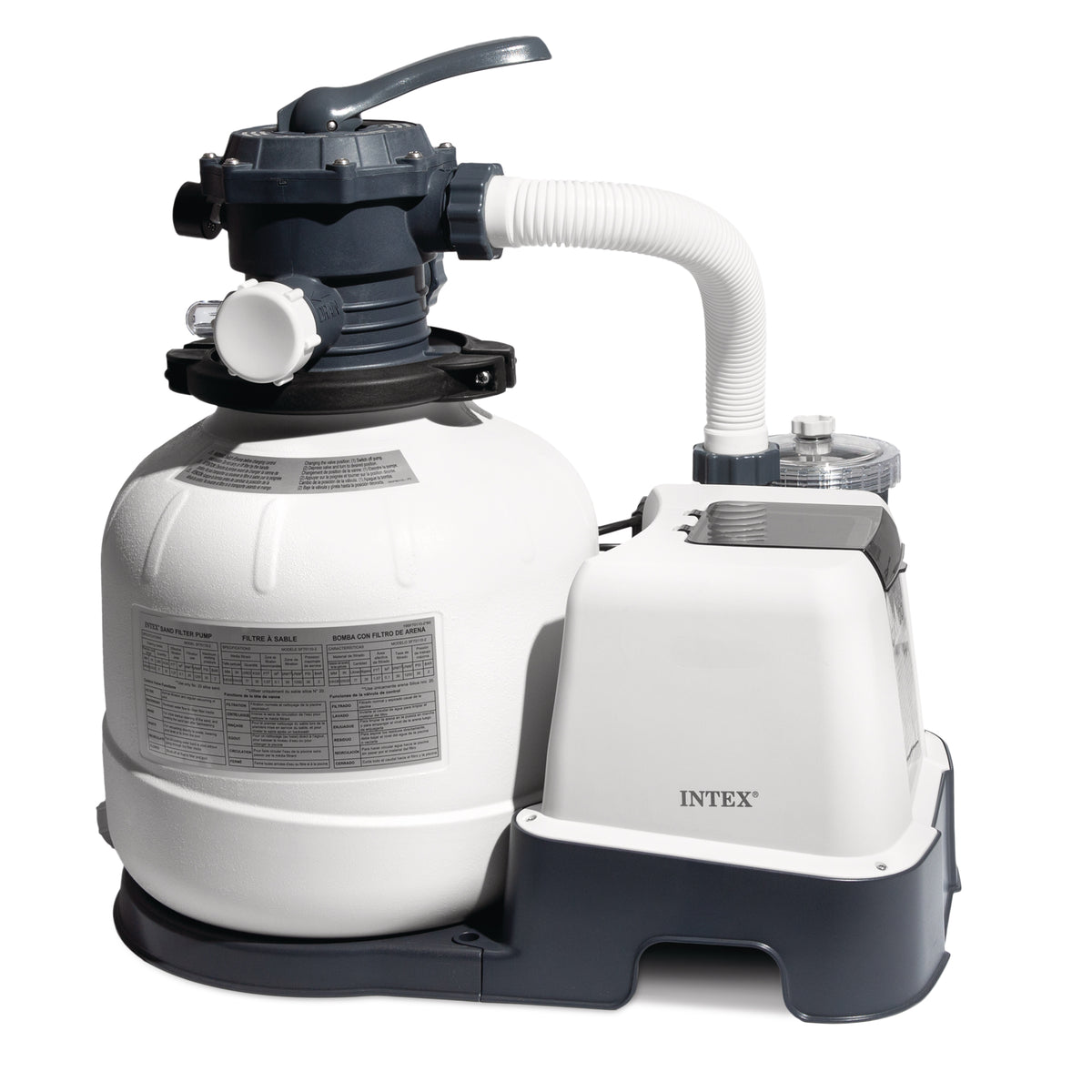 Intex 14 Inch Krystal Clear Pool Saltwater System Sand Filter Pump (For Parts)