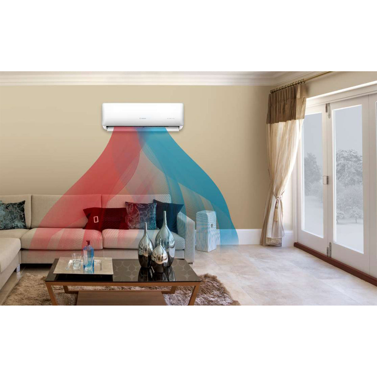 Bosch Climate 5000 Mini Split Air Conditioner Heat Pump System, 12,000 BTU 230V