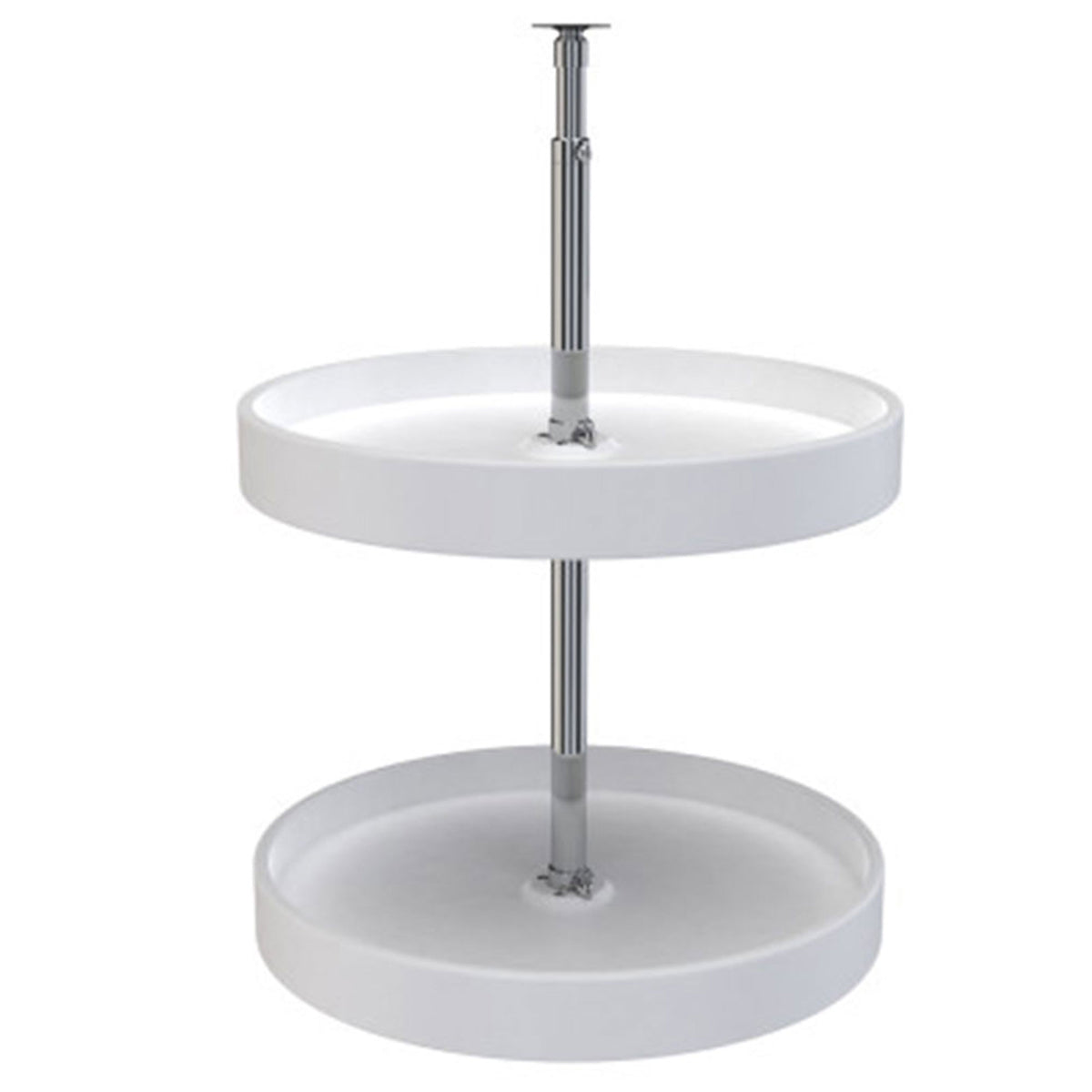 Rev-A-Shelf 18-Inch Polymer Full Circle 2-Shelf Lazy Susan, White (Used)