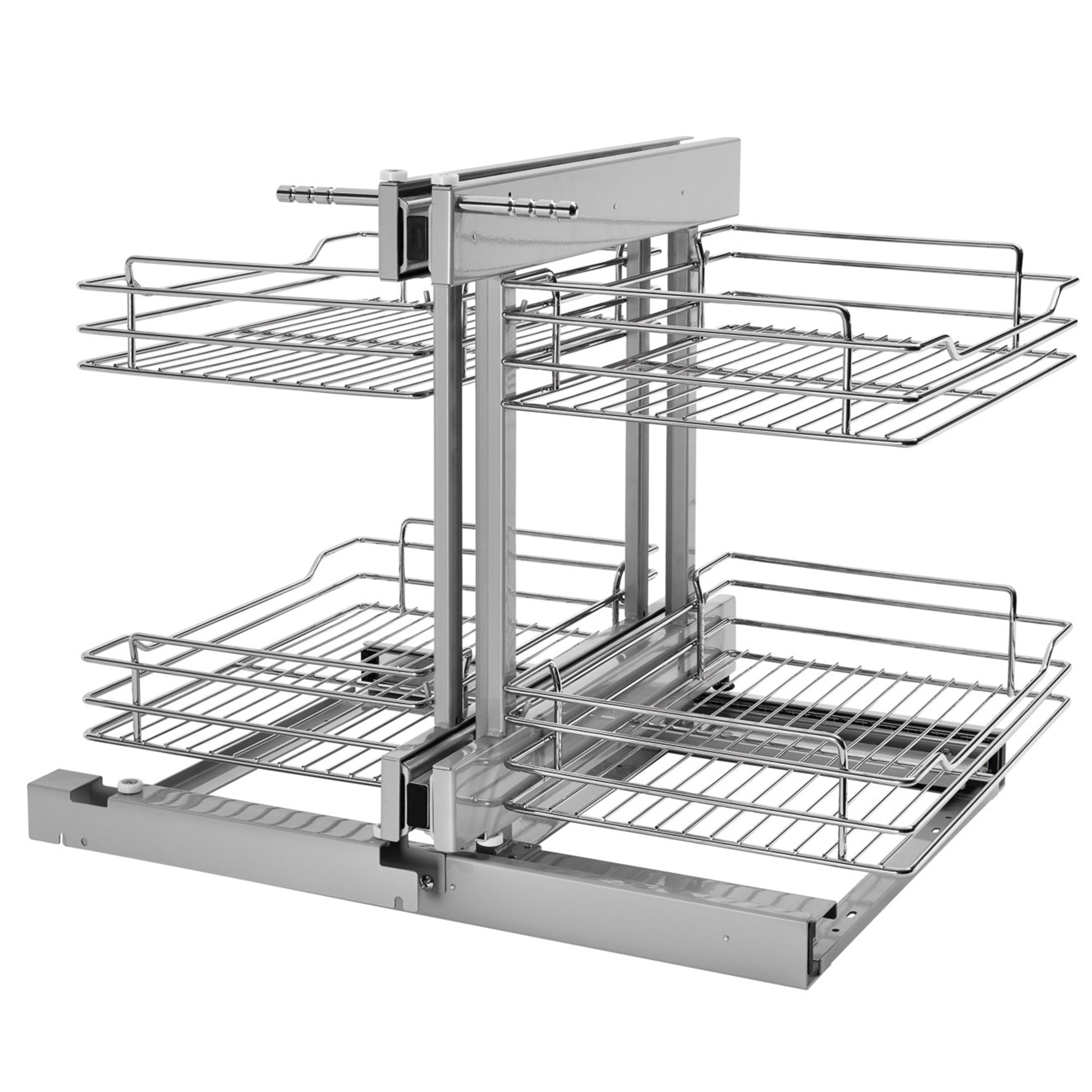 Rev-A-Shelf Chrome 2-Tier w/ Soft-Close-15" Blind Cabinet Opening, 5PSP-15SC-CR - VMInnovations