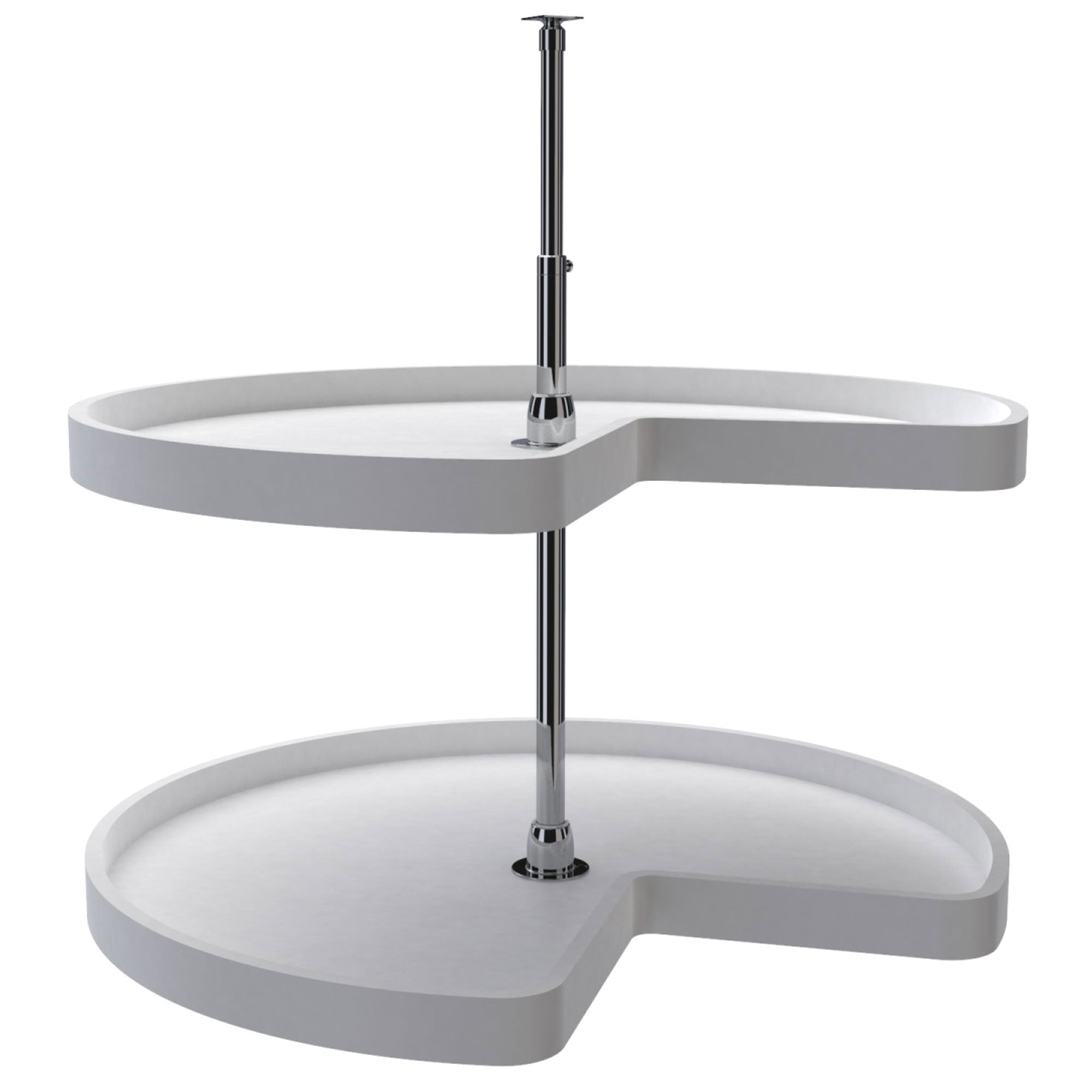 Rev-A-Shelf 6472-32-11-52-U-A 32" Polymer Kidney 2 Shelf Lazy Susan (Open Box)
