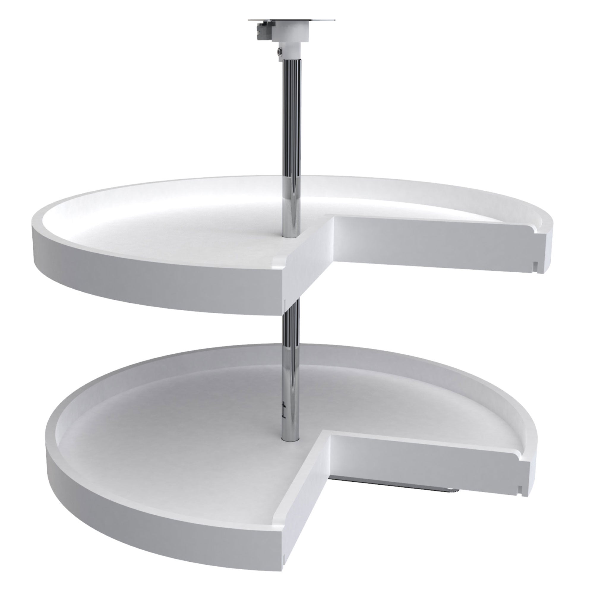 Rev-A-Shelf 6942-28-11-52 28 Inch Pie Cut 2-Shelf Lazy Susan, White (Open Box)