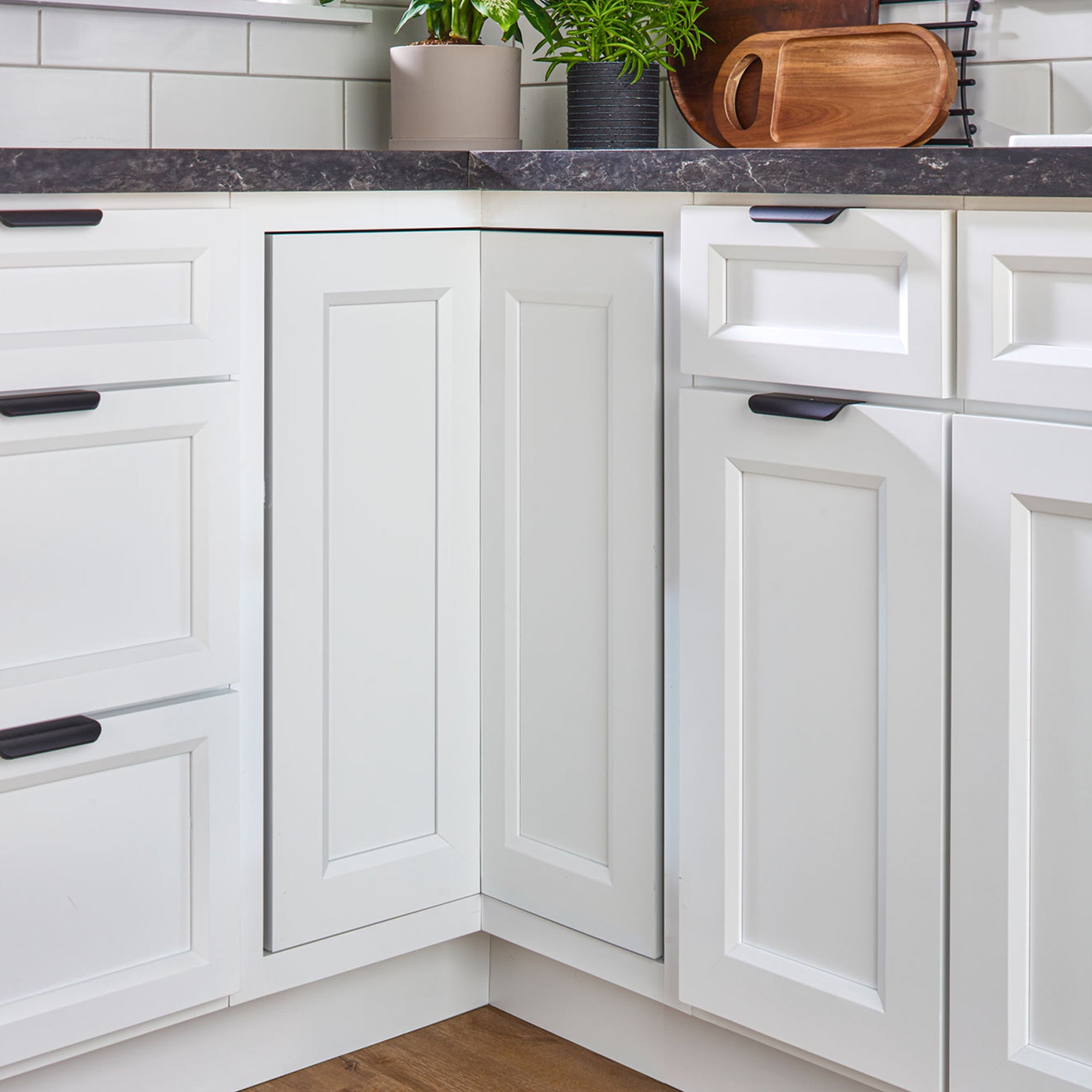 Rev-A-Shelf 6942-28-11-52 28 Inch Pie Cut 2-Shelf Lazy Susan, White (Open Box)