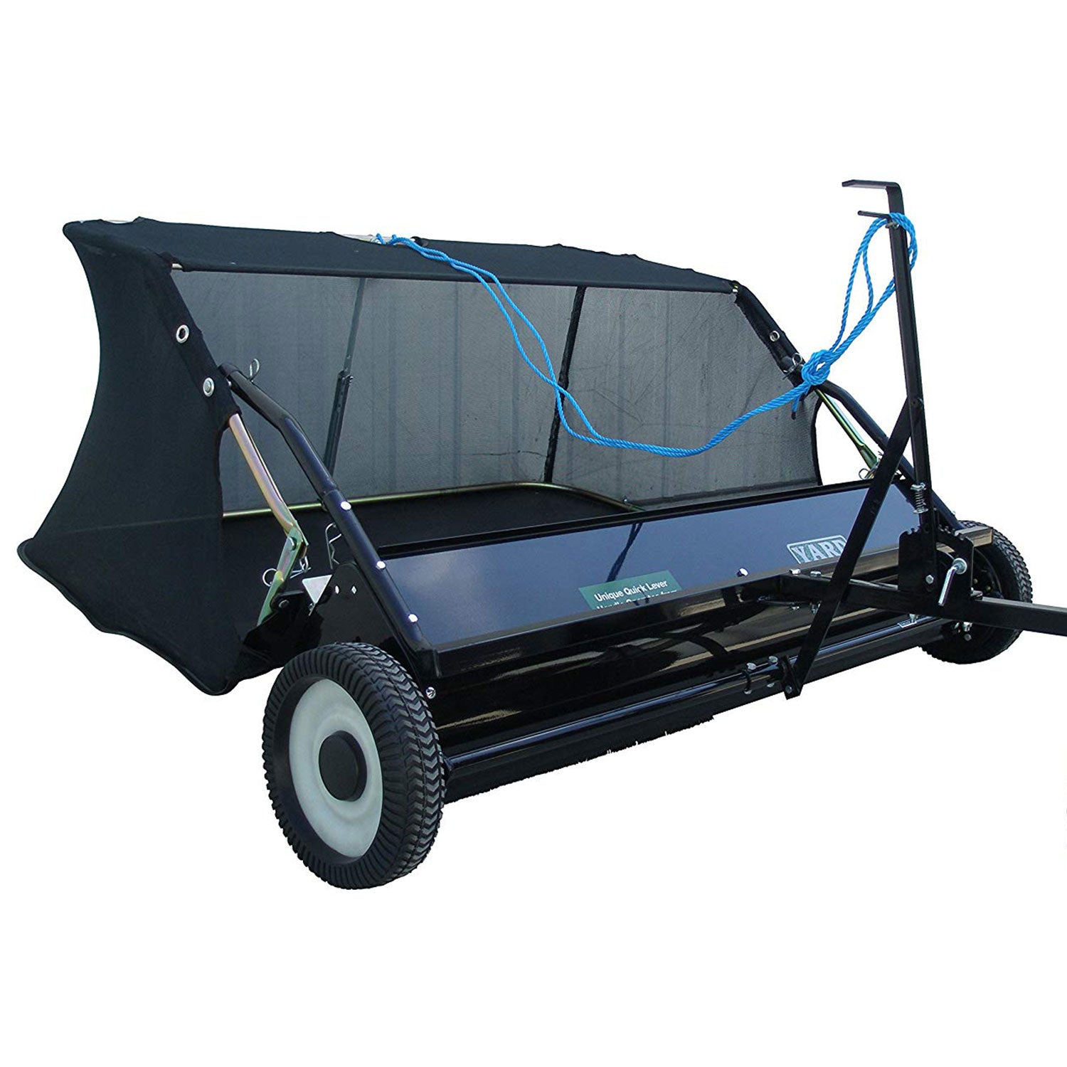 Yard Tuff 38" Tow Style Lawn Sweeper for Debris, Leaves, & More (Open Box) - VMInnovations