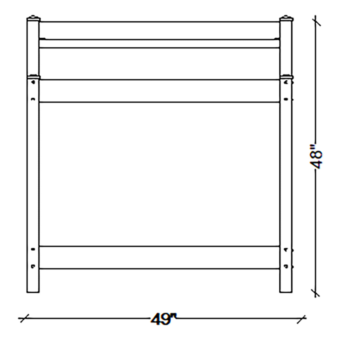 Dura-Trel Greenfield Outdoor Table Potting Bench for Gardening Supplies, White