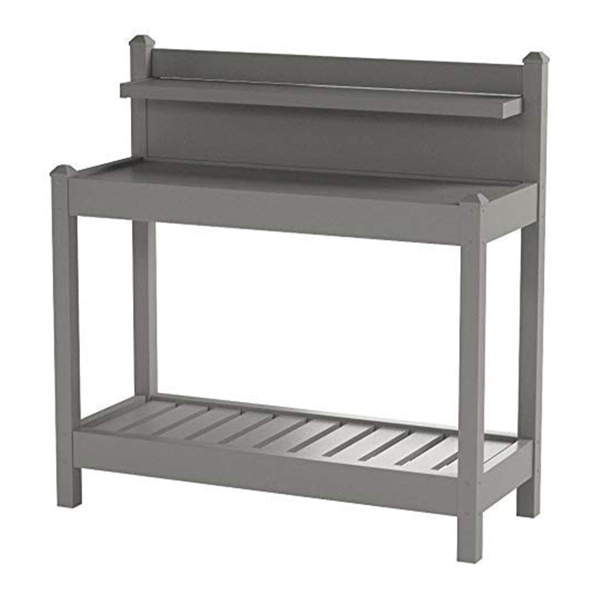 Dura-Trel Gardening PVC Vinyl Greenfield Potting Bench, Mocha (Open Box)