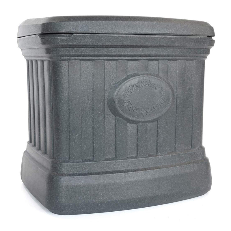 FCMP Outdoor SB120-GRY-S 26 Gallon Outdoor Utility Storage Bin Container, Gray