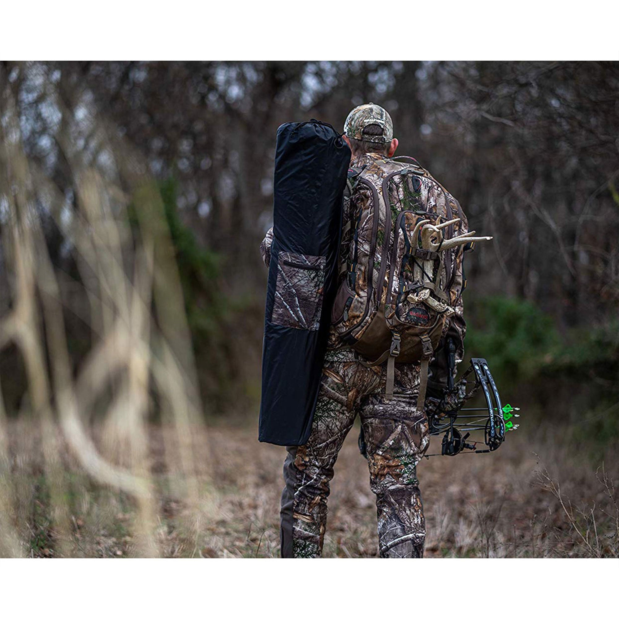 Rhino Blinds RealTree Edge 3 Person Game Hunting Ground Blind, RealTree (Used) - VMInnovations