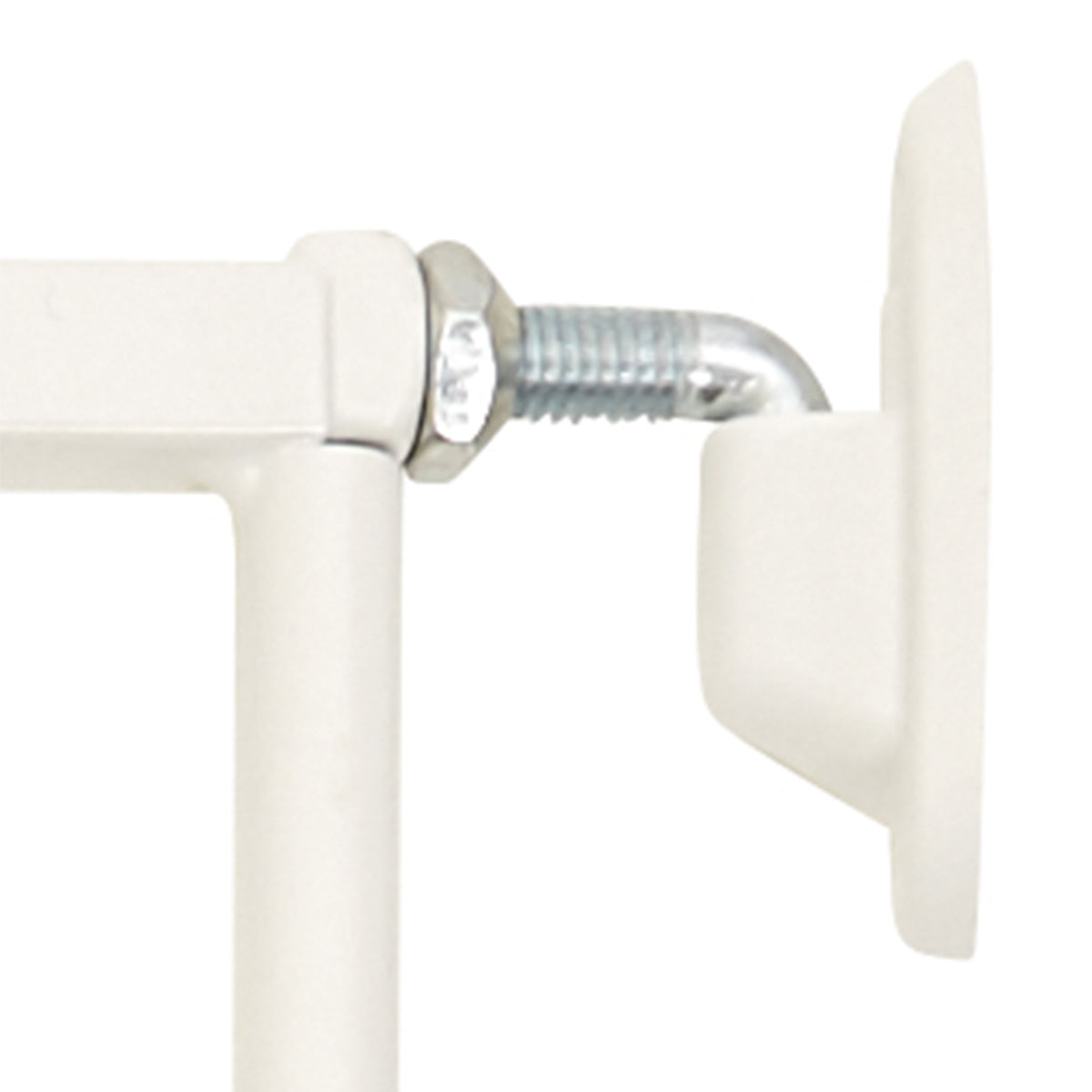 BabyDan Pet Design Tall 42 In Wall Mounted Pet Safety Gate, White (Open Box)