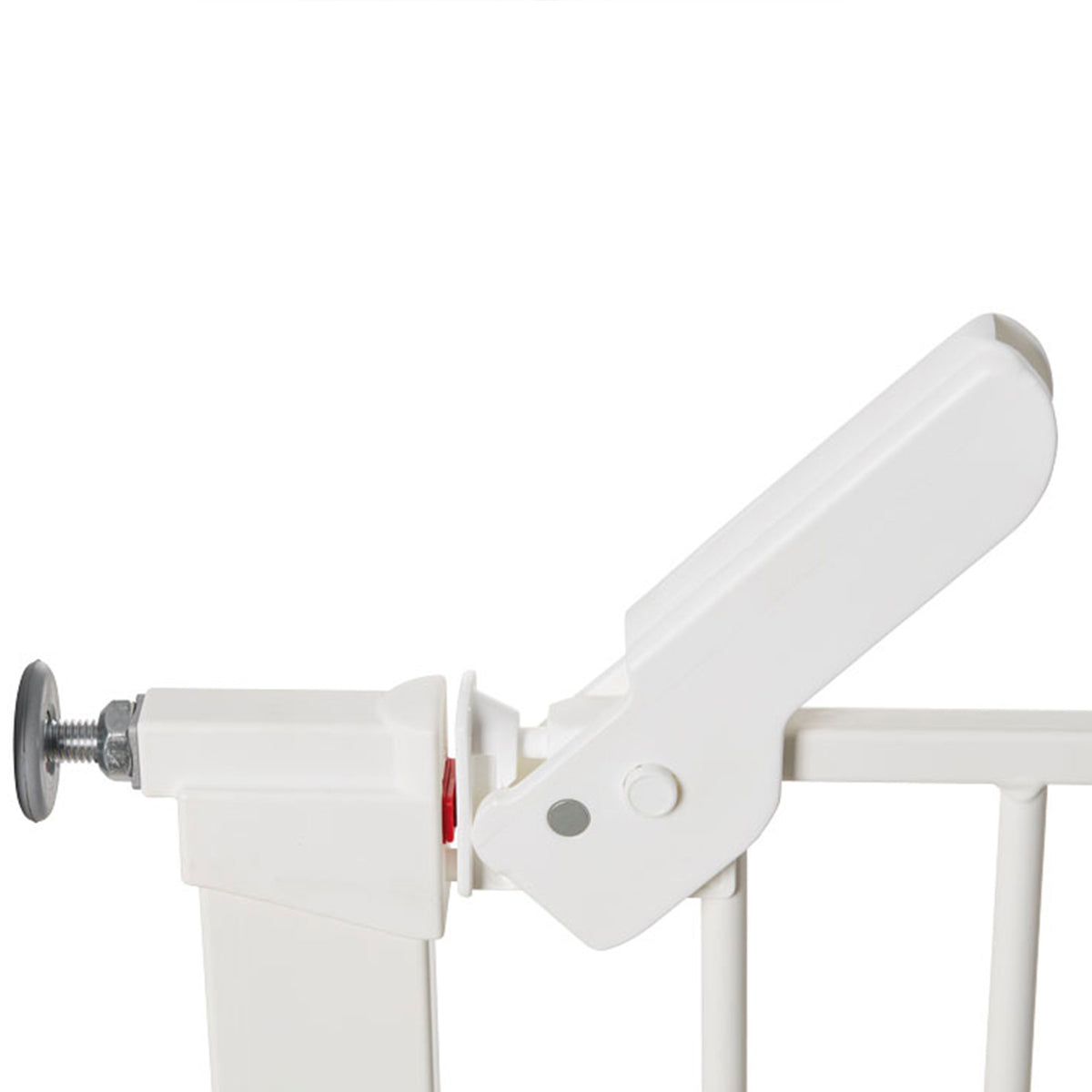 BabyDan Premier 28.9-36.7" Doorway Baby Gate, White w/ Two 2 x 2.6" Extensions