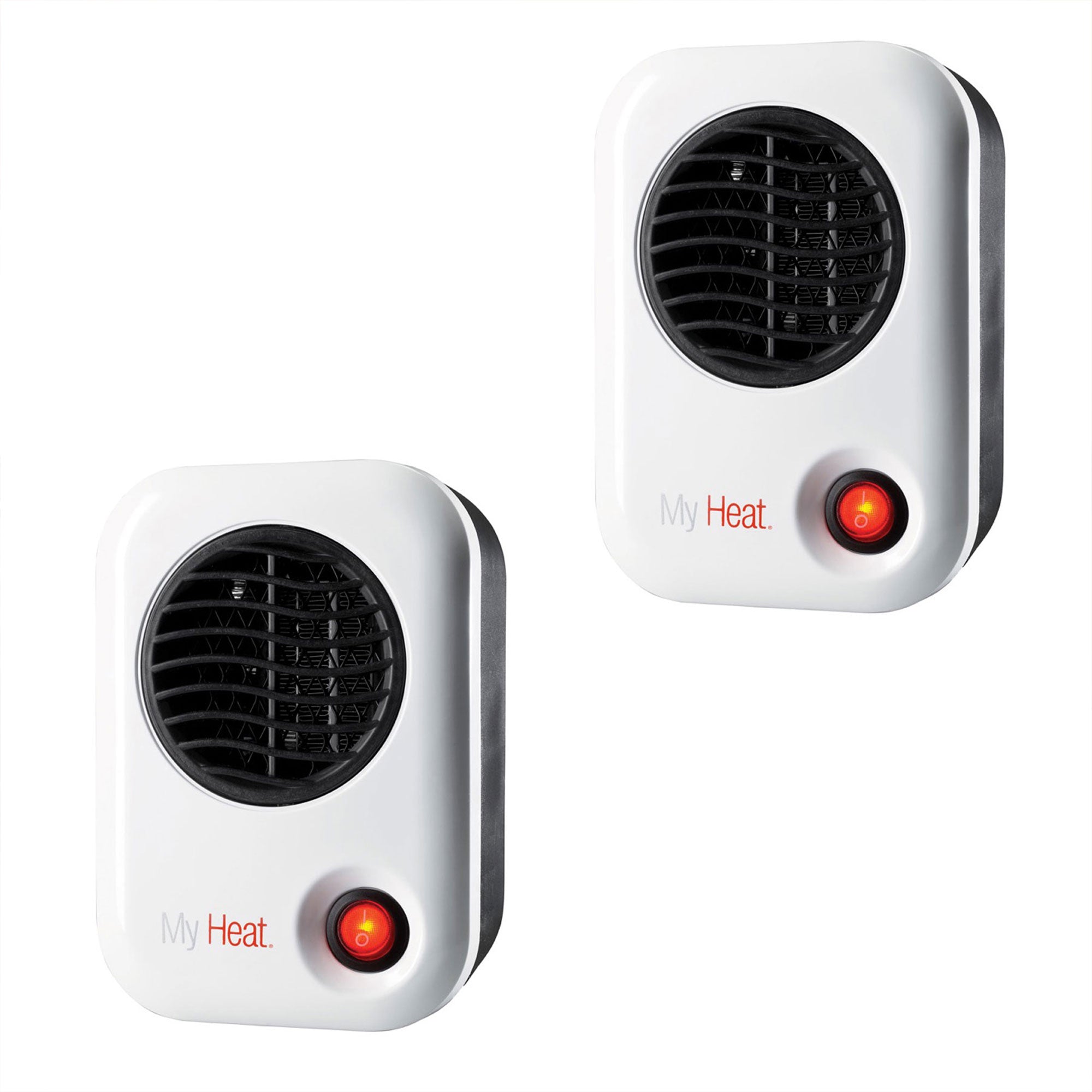 Lasko 101 MyHeat Portable Personal Electric 200W Ceramic Space Heater (2 Pack)