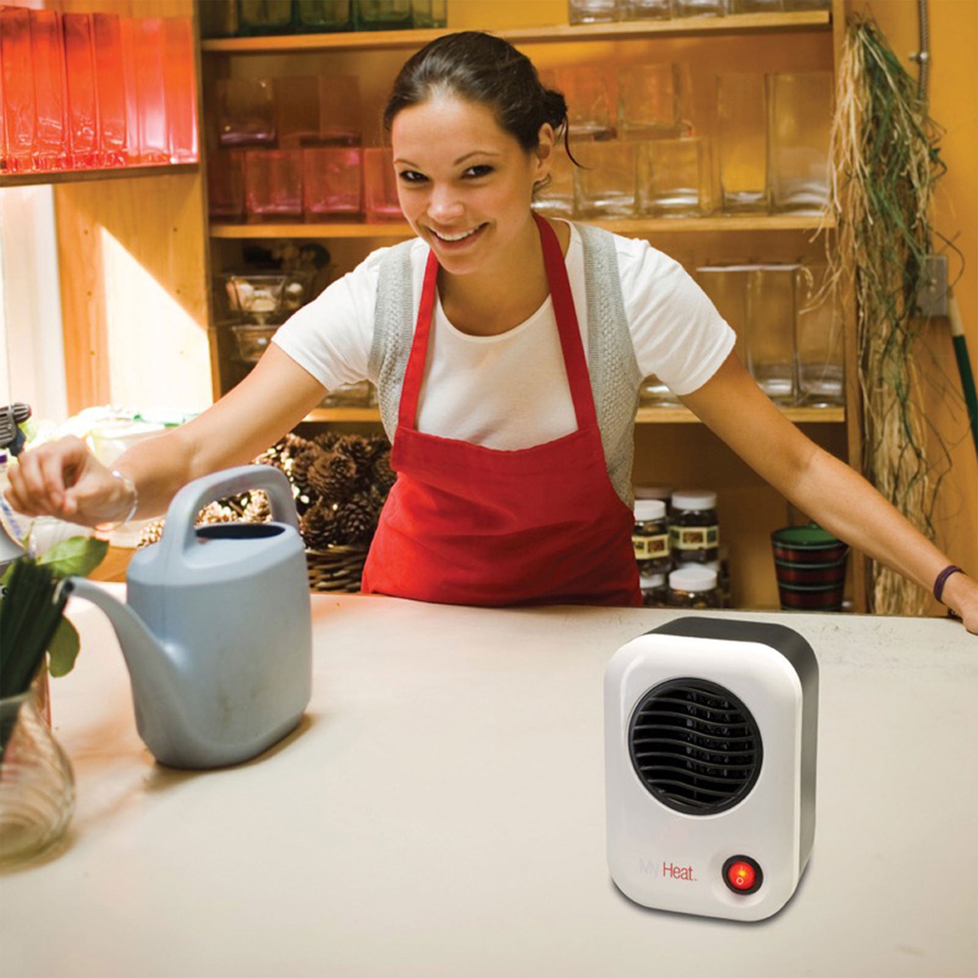 Lasko 101 MyHeat 200W Portable Electric Ceramic Space Heater, White (4 Pack)