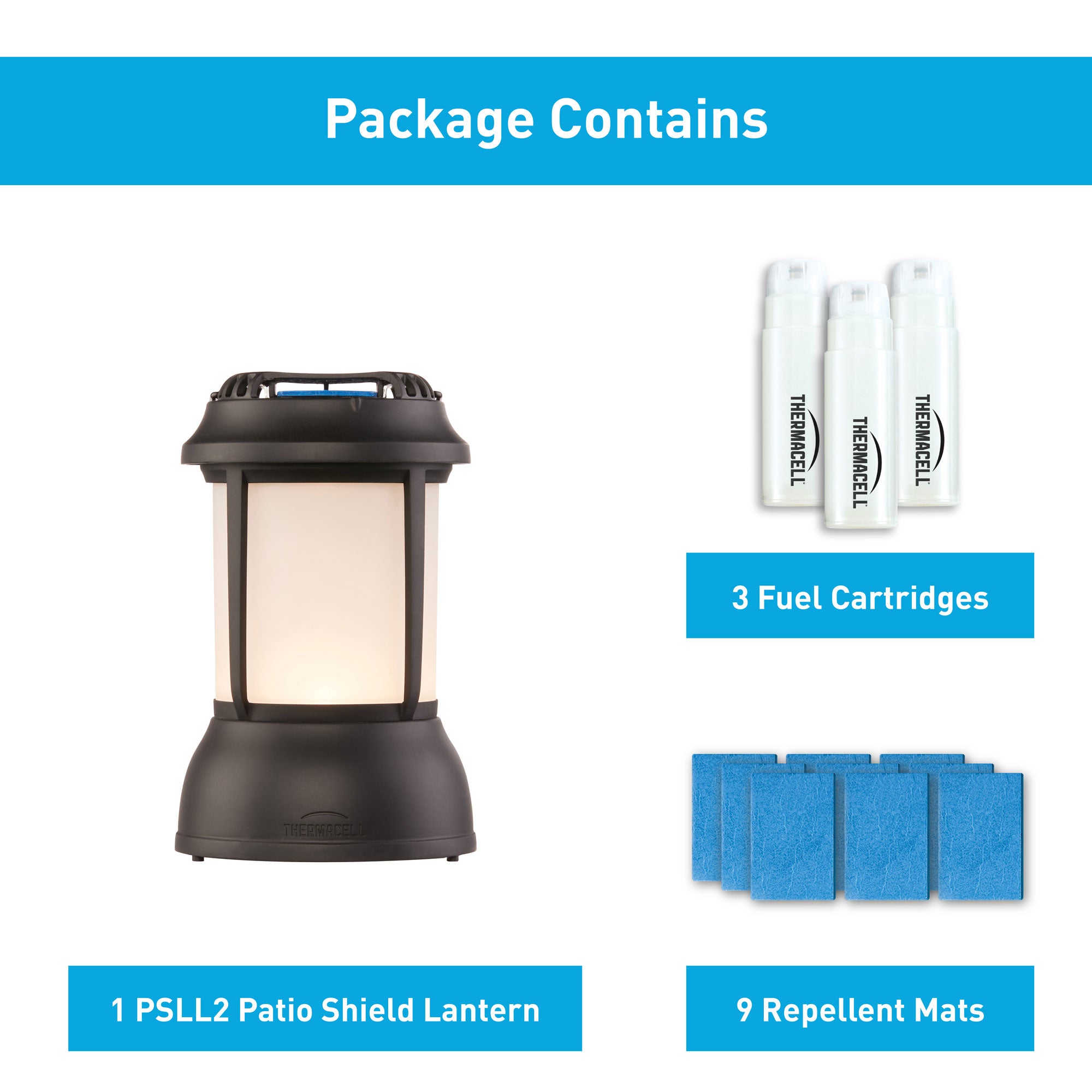 Thermacell Outdoor Bristol Mosquito Repeller Lantern and Refill Packs (2-Pack)
