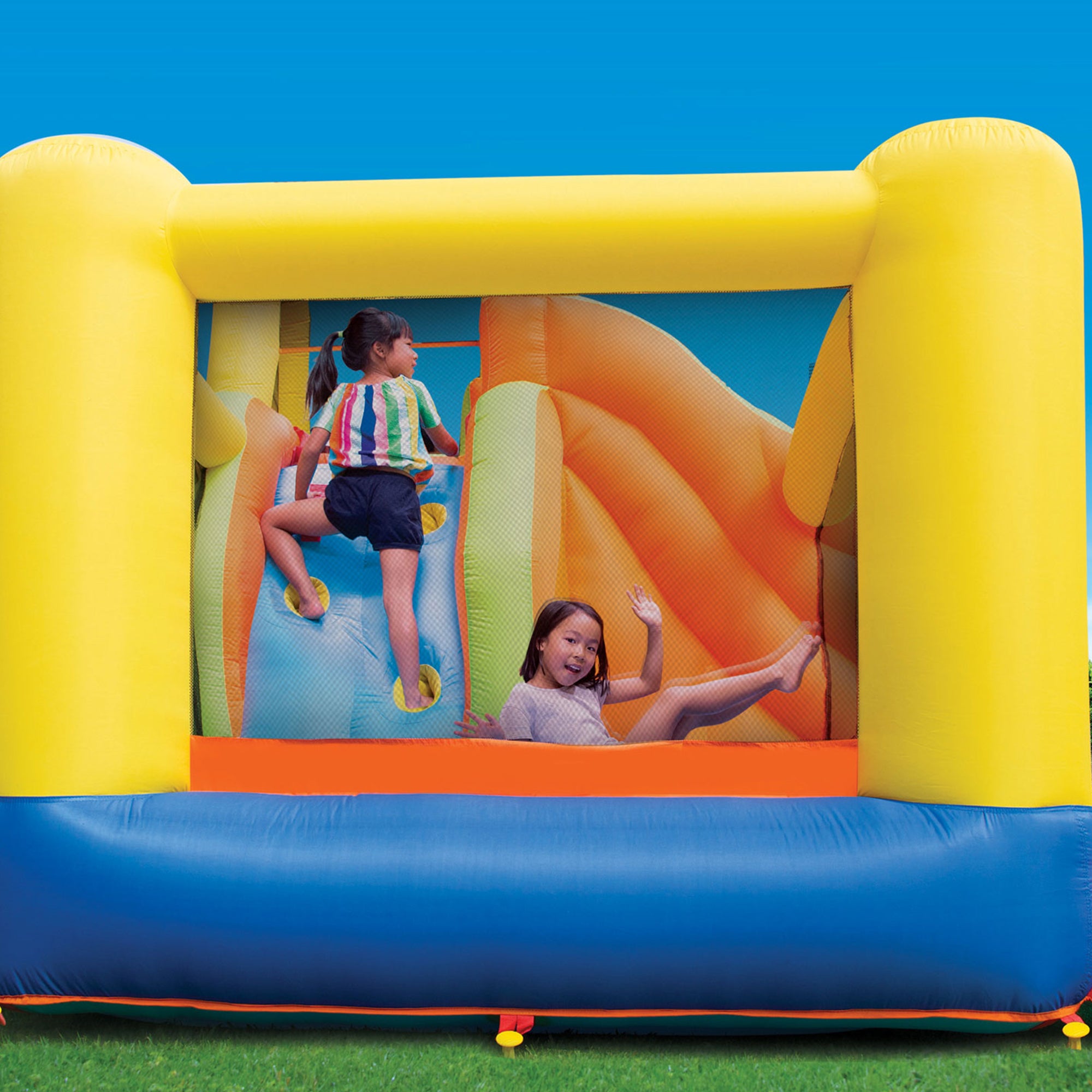 Banzai Sun 'N Splash Fun Kids Inflatable Bounce House & Water Slide (Open Box)