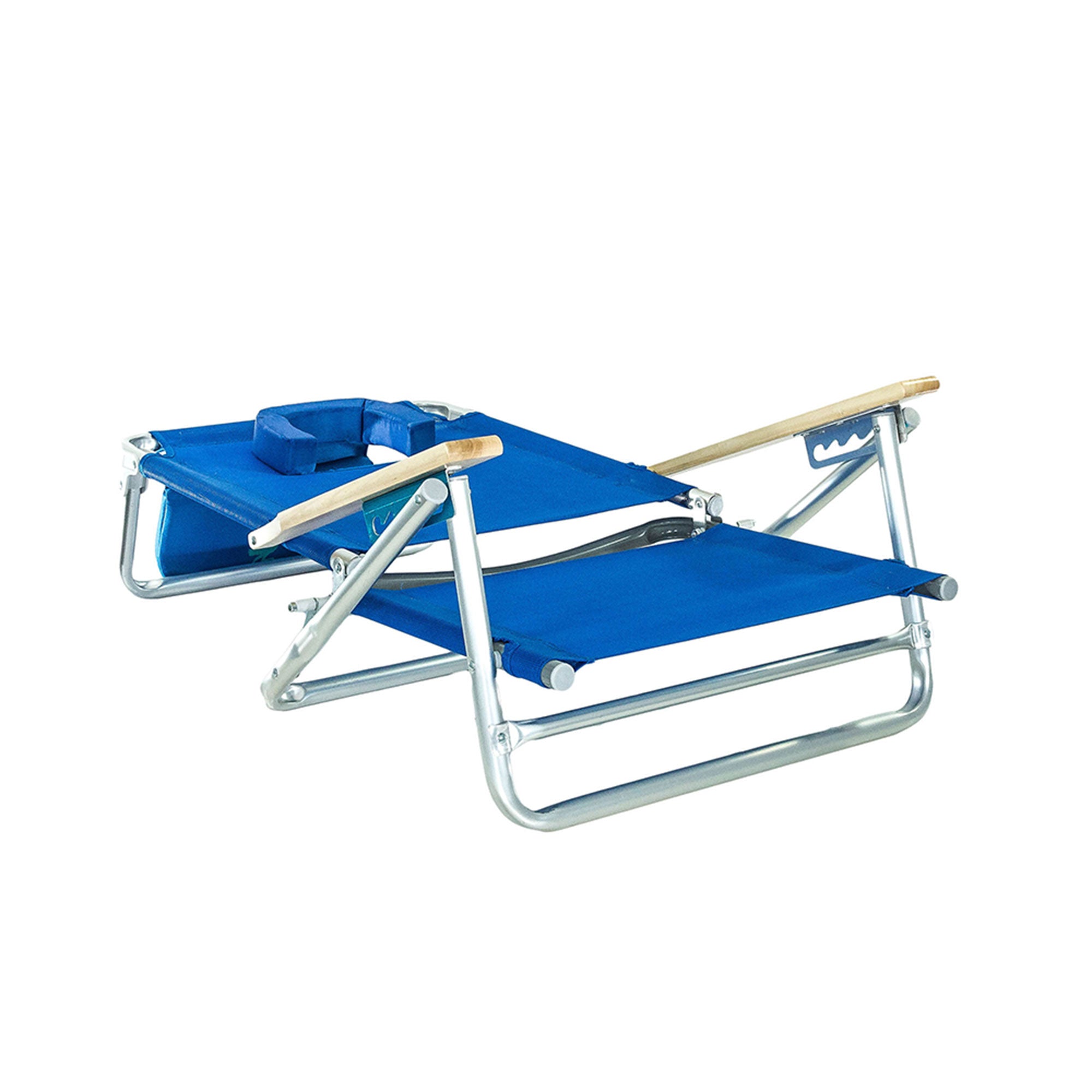 Ostrich South Beach Sand Chair, Outdoor Camping Pool Recliner, Blue (Open Box)