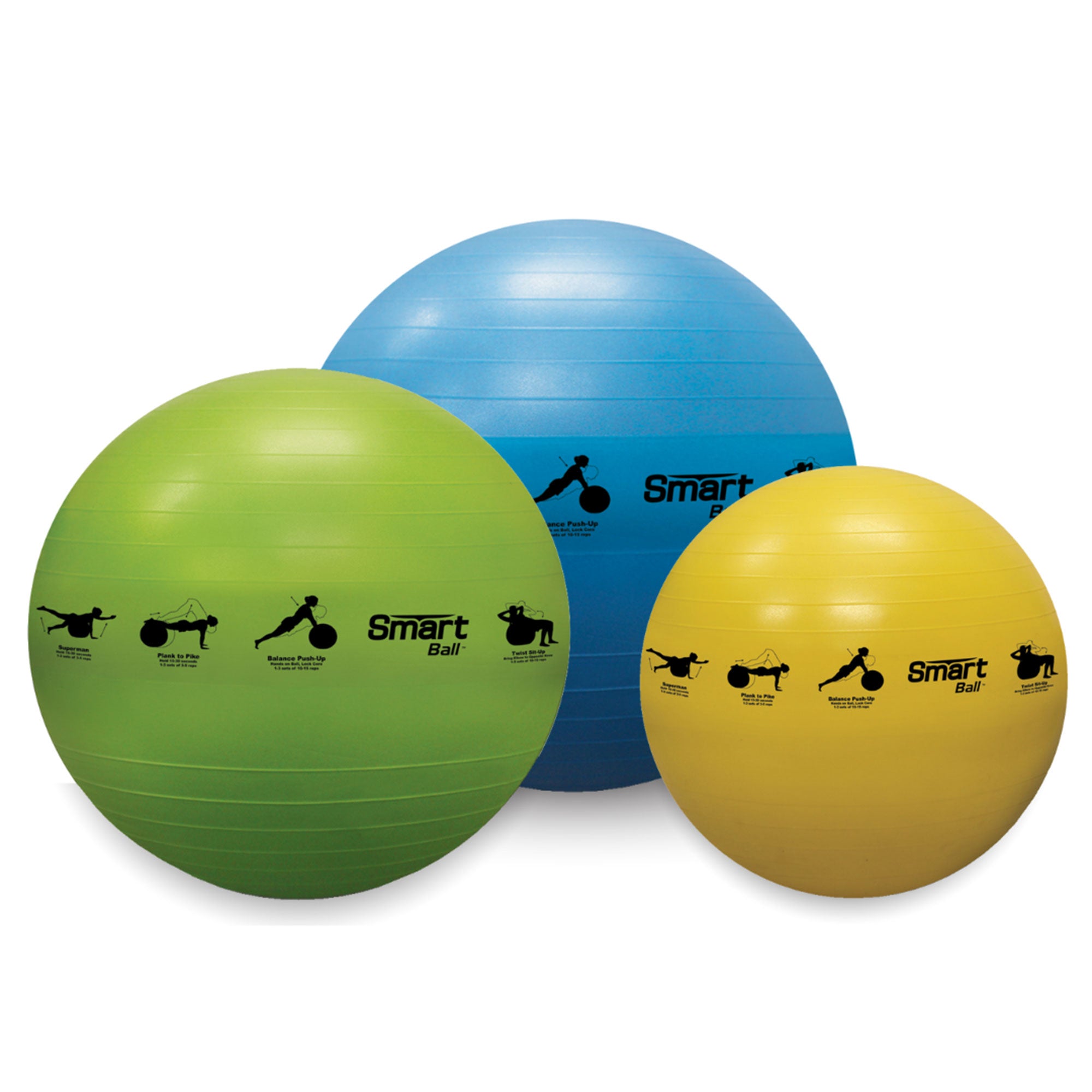 Prism Fitness 75cm Smart Stability Exercise Medicine Ball, Blue (Open Box) - VMInnovations