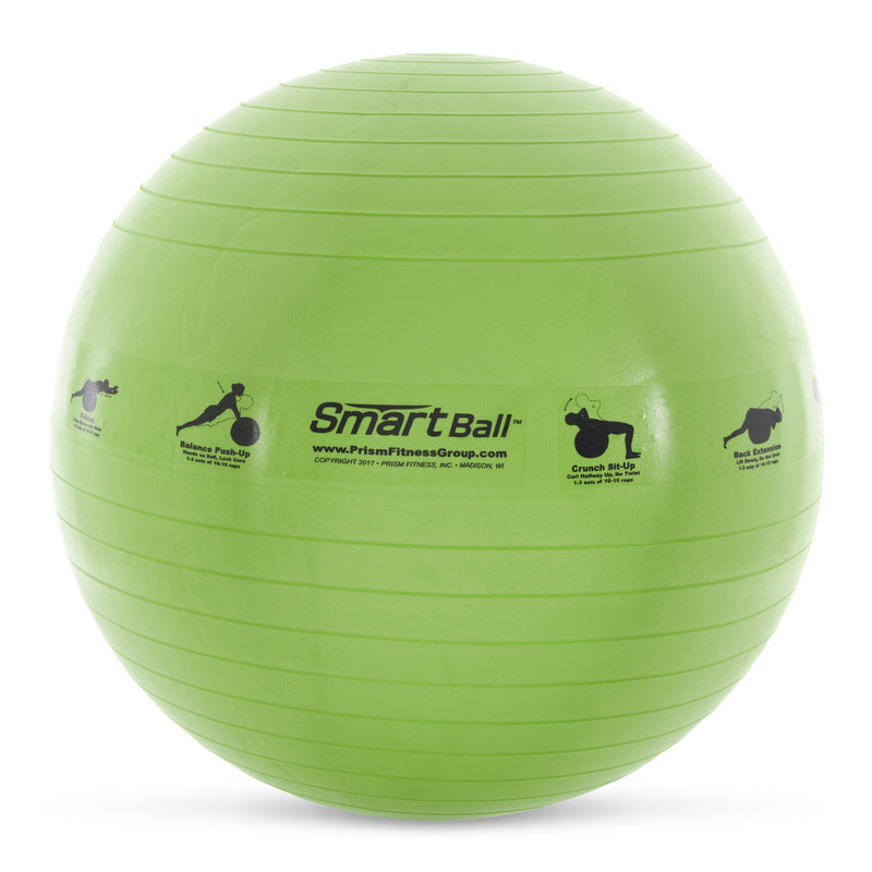 Prism Fitness 23 Inch Smart Self-Guided Fitness Stability Exercise Ball, Green
