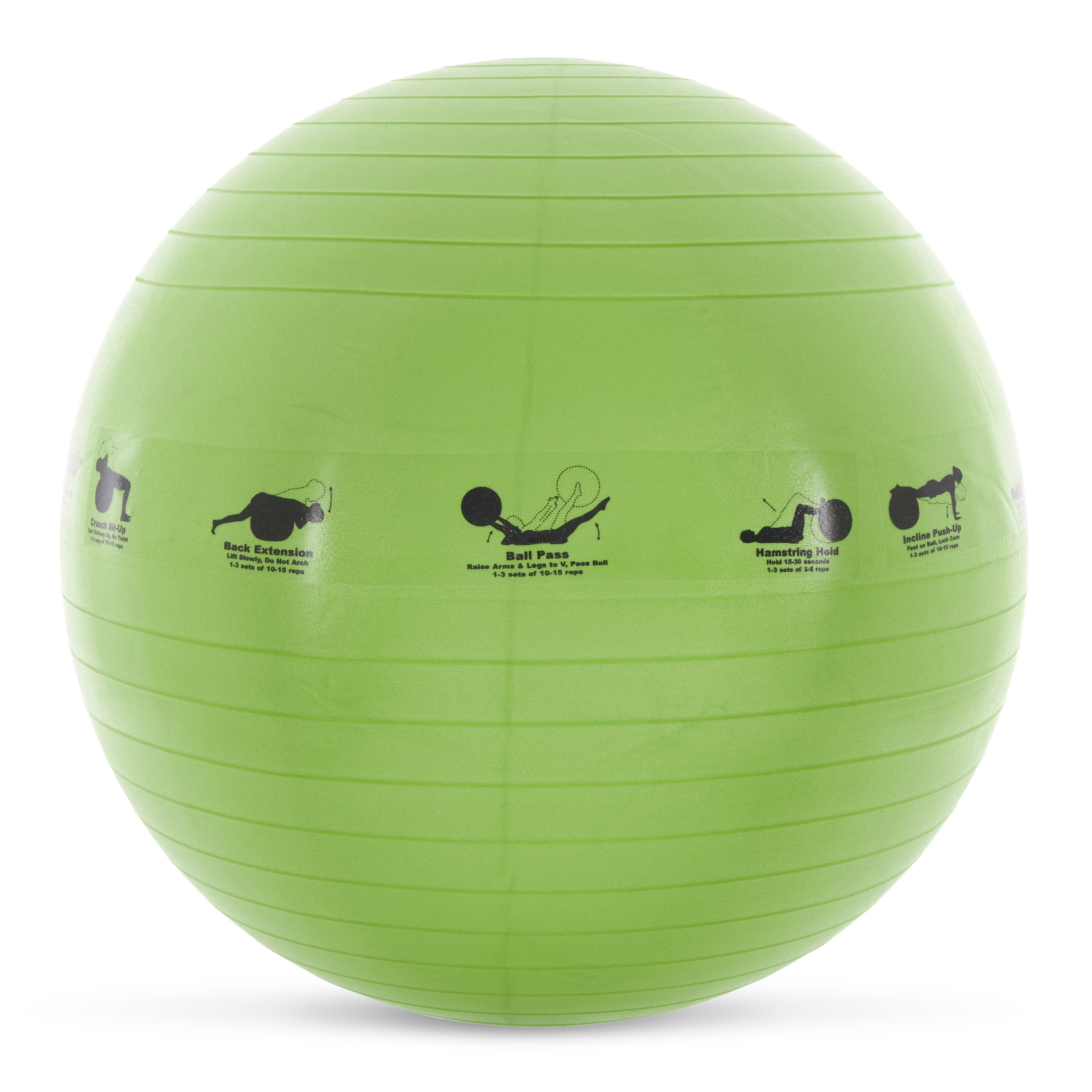 Prism Fitness 65cm Smart Self-Guided Stability Exercise Ball, Yellow (Open Box) - VMInnovations