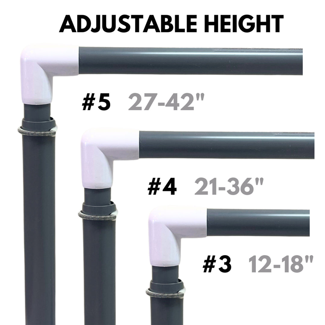 Prism Fitness 21-36 Inches Smart Adjustable-Height Workout Hurdles, Set of 3 - VMInnovations