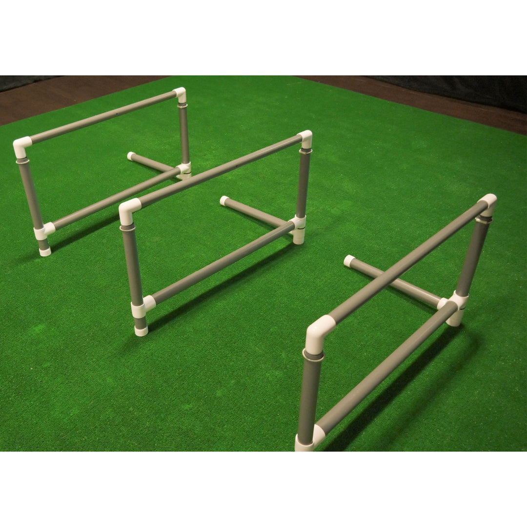 Prism Fitness 21-36 Inches Smart Adjustable-Height Workout Hurdles, Set of 3 - VMInnovations