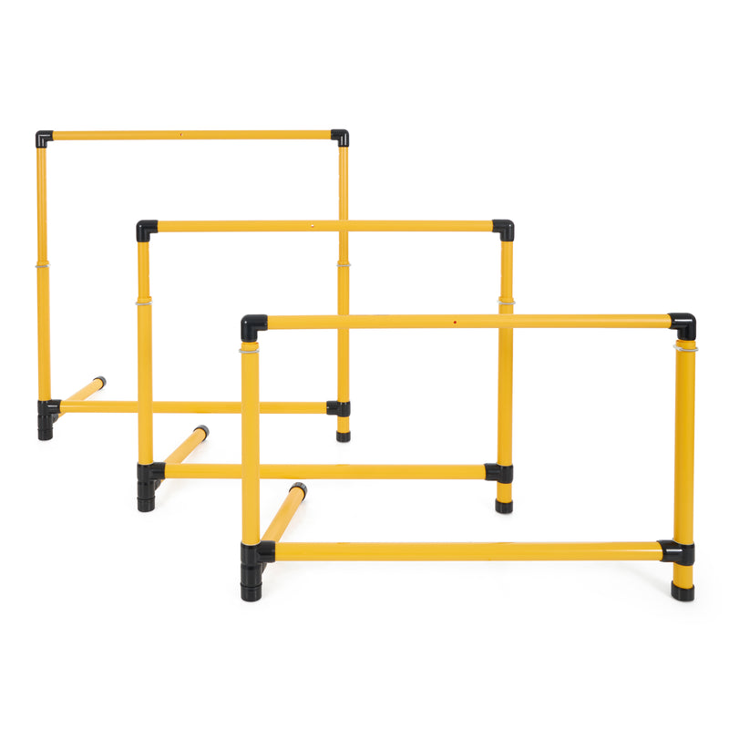 Prism Fitness 27 to 42 Inches Adjustable-Height Workout Hurdles, Set of 3 (Used)