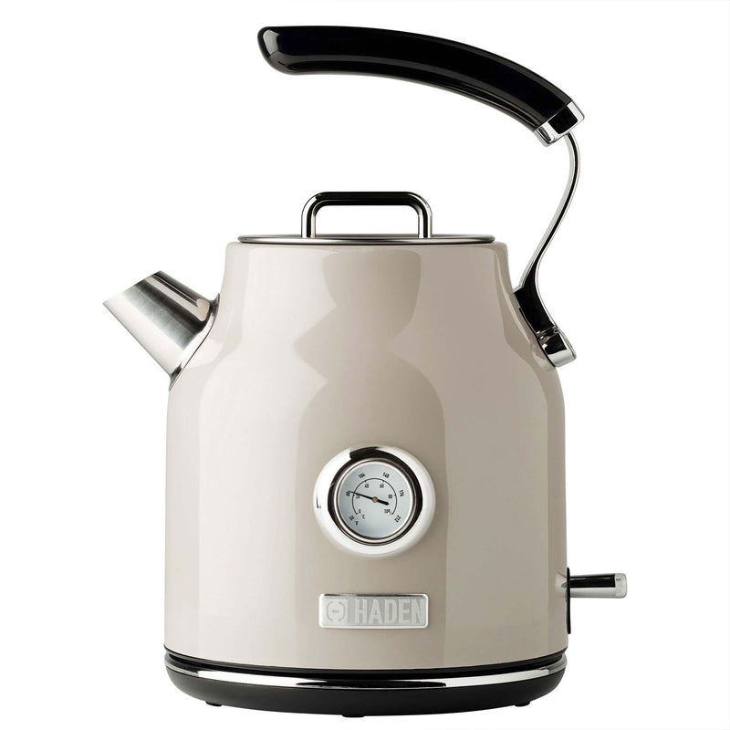 Haden Dorset 1.7 Liter Stainless Steel Electric Kettle with Auto Shut Off, Putty