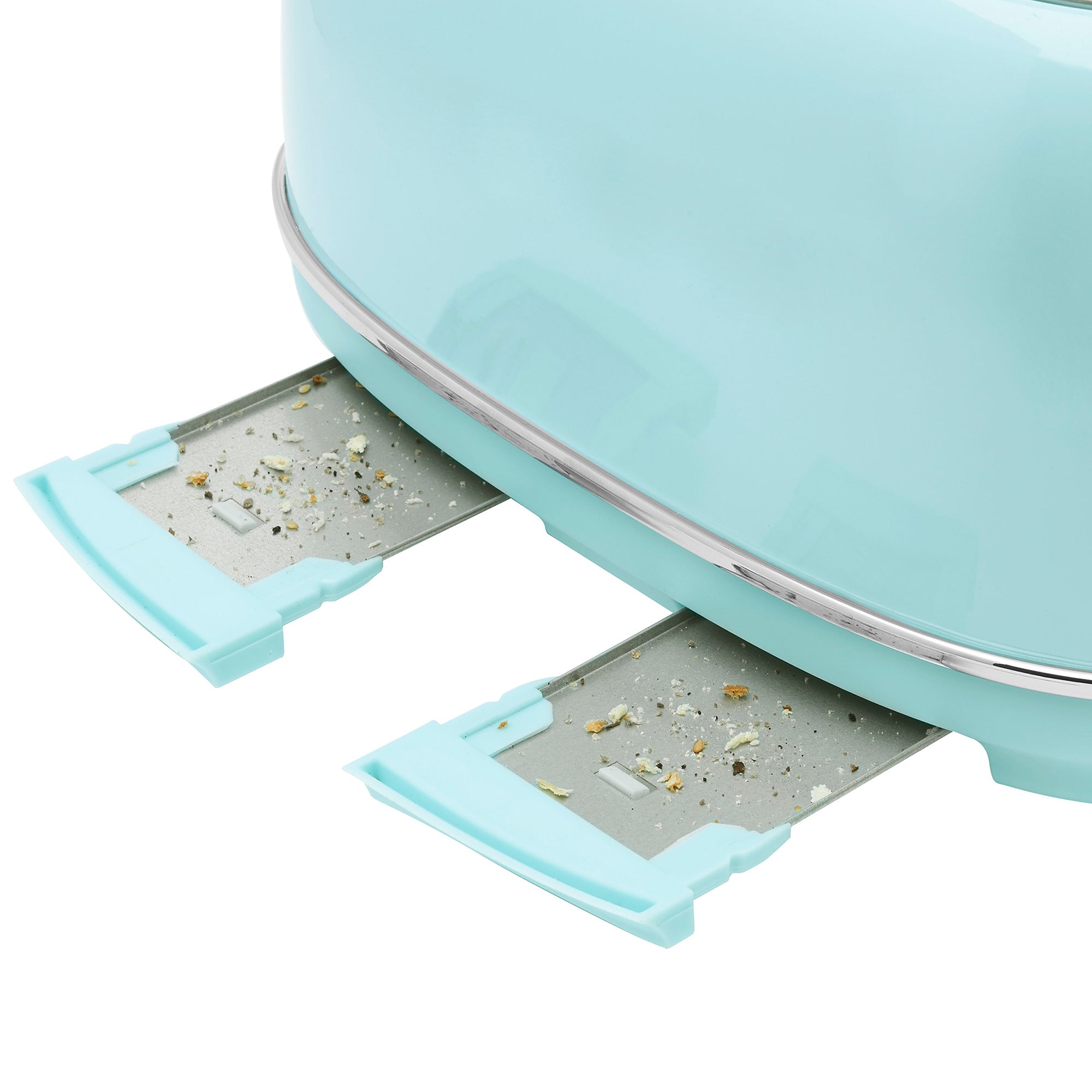 Haden Heritage Wide Slot Stainless Steel Retro Toaster, Turquoise (Open Box)