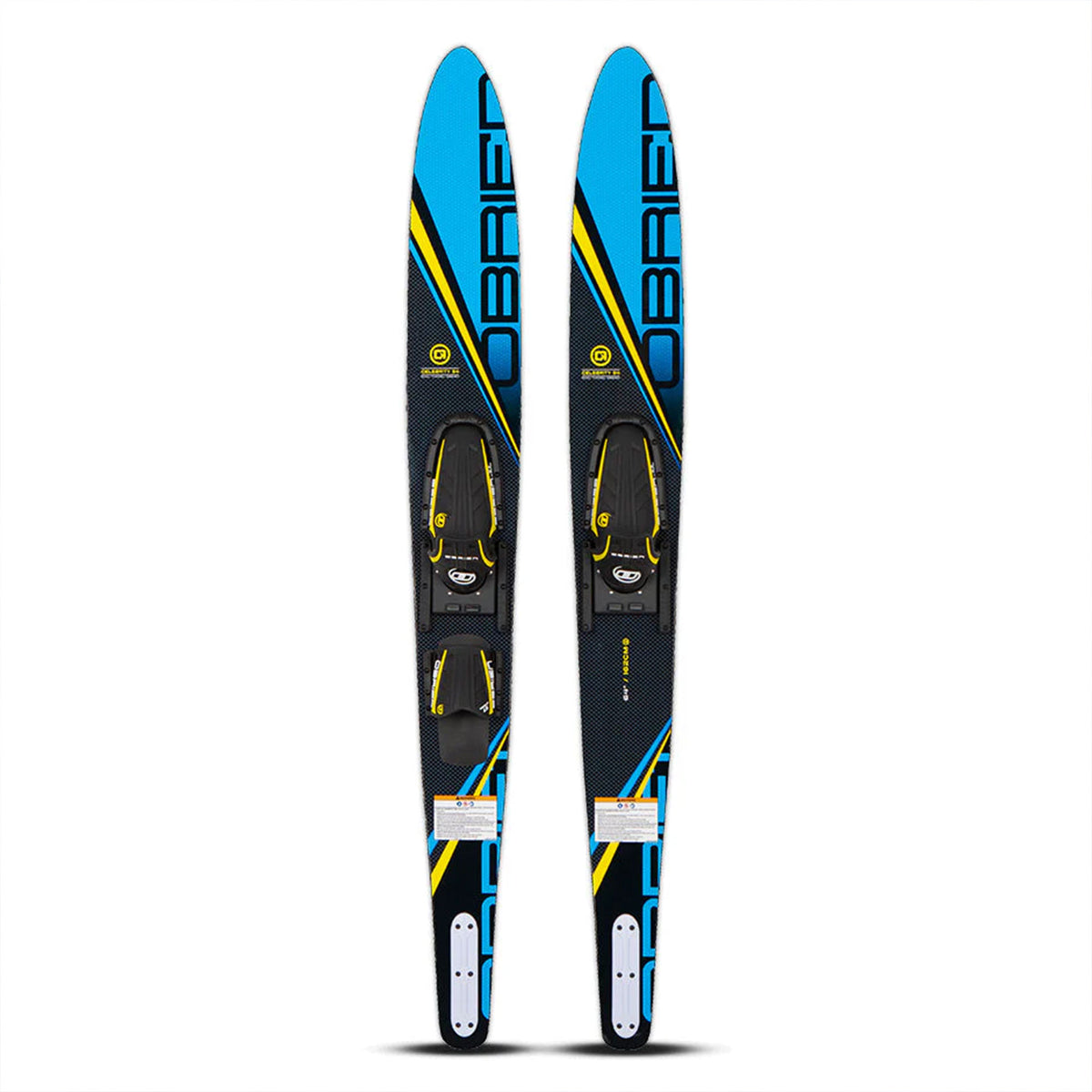 O'Brien Watersports Adult 64 inches Celebrity Water skis, Blue Black (Open Box) - VMInnovations