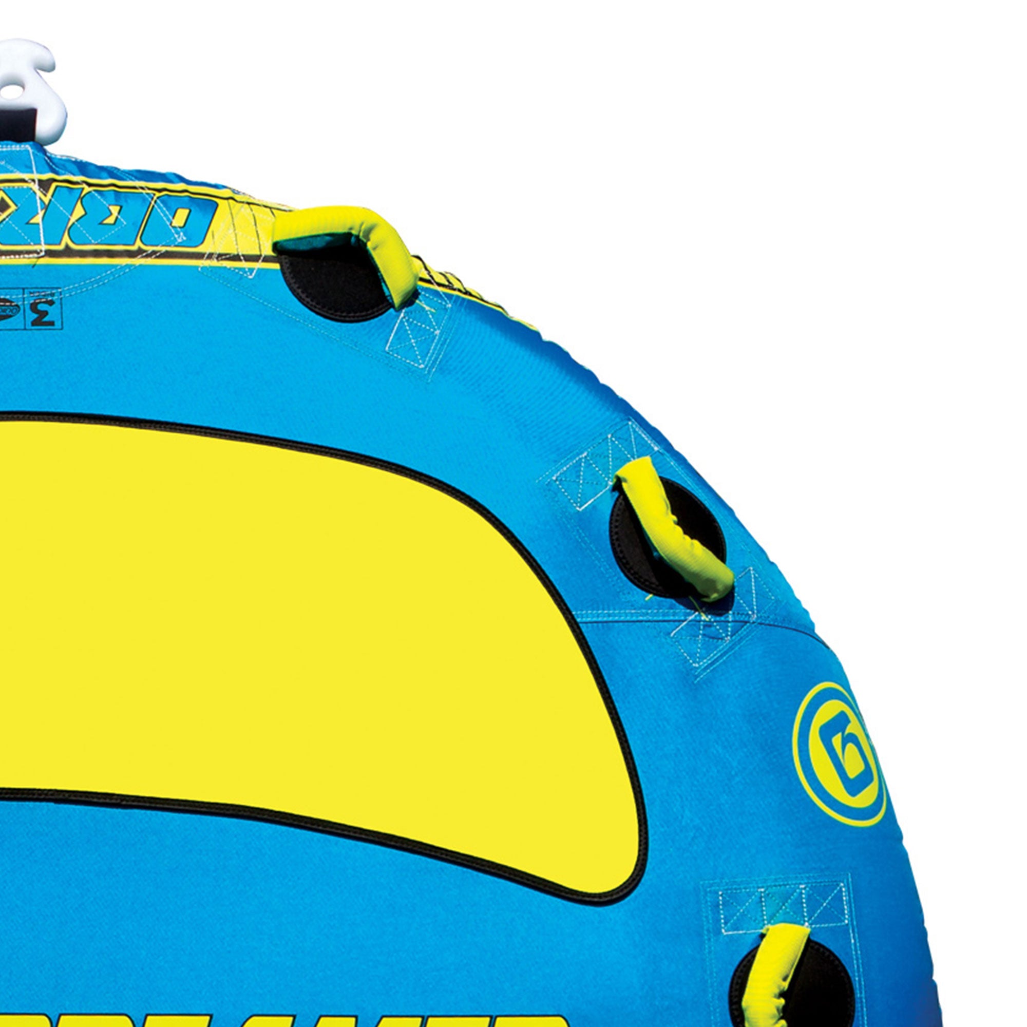 O'Brien Ultra Screamer Inflatable Towable Water Tube for Boating, 1-3 Riders - VMInnovations