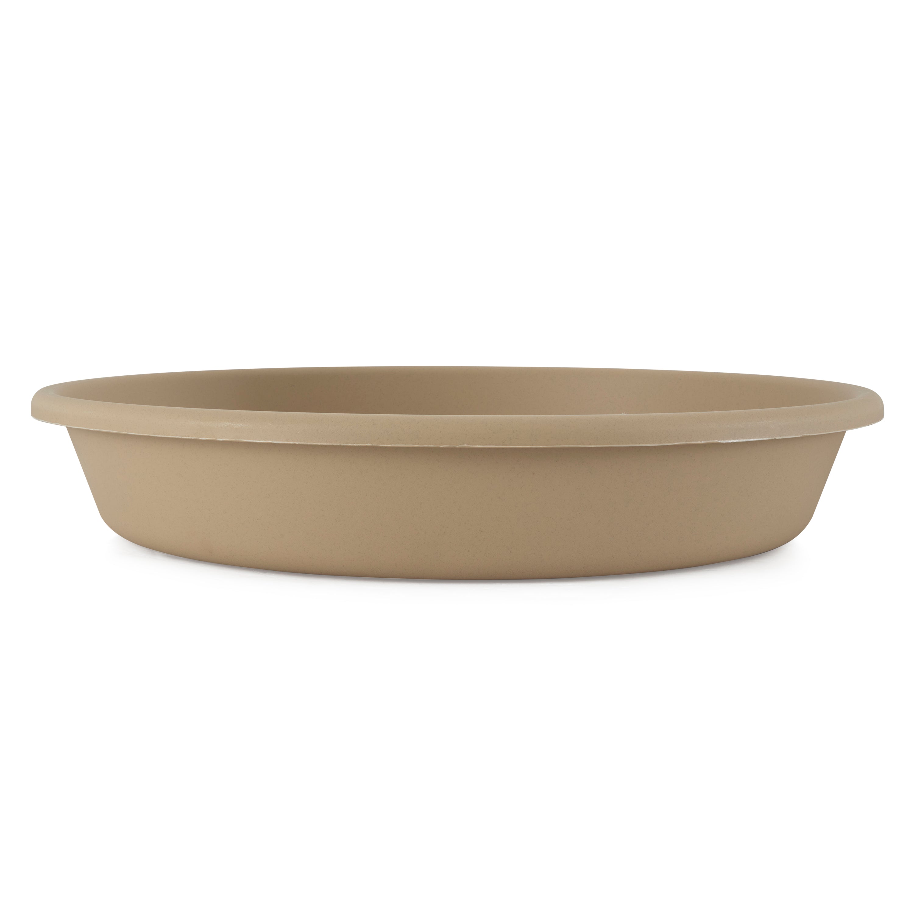 The HC Companies 21 Inch Planter Saucer for Classic Pots, Sandstone, 12 Pack - VMInnovations