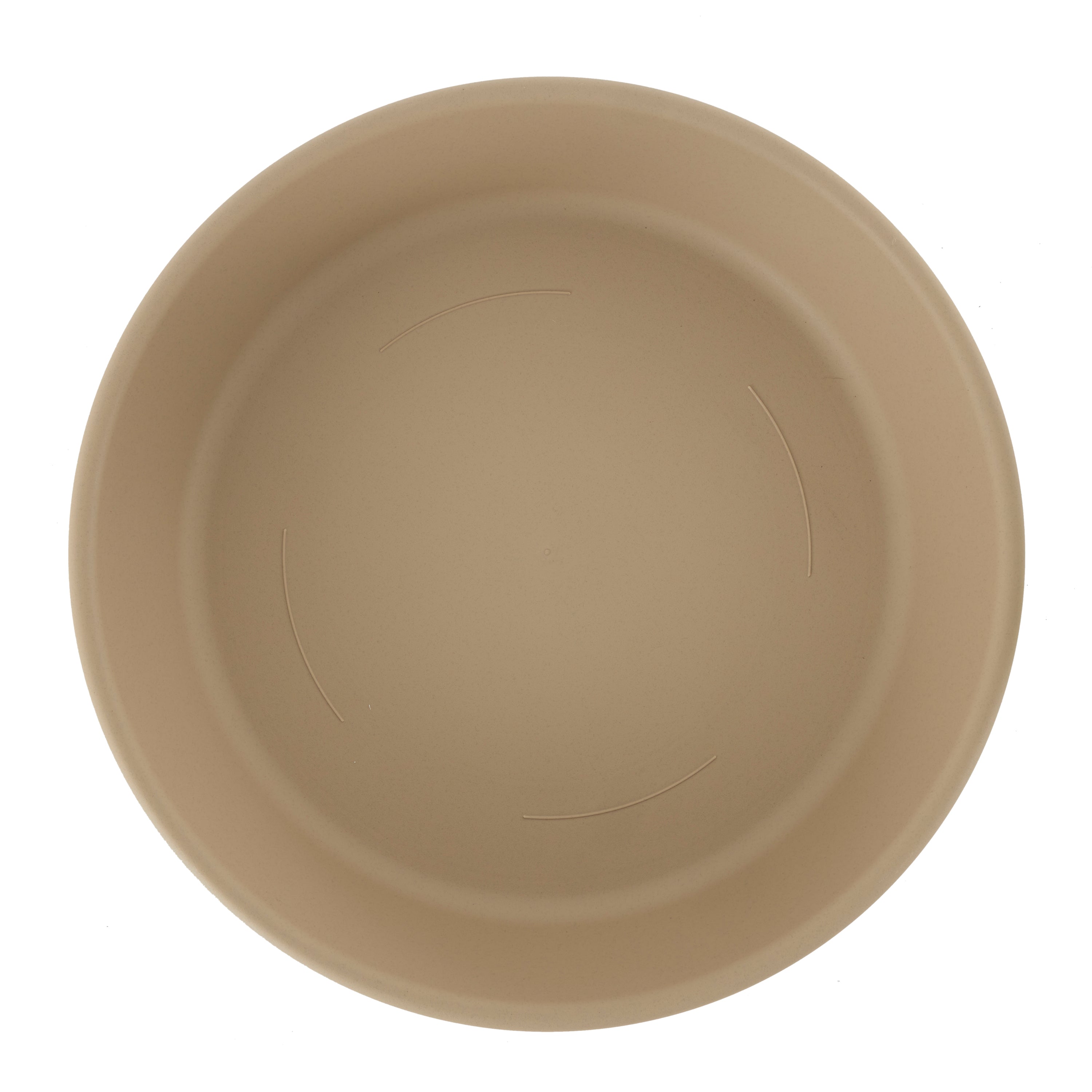 HC Companies Classic 10 Inch Round Flower Pot Plant Saucer, Sandstone (6 Pack)