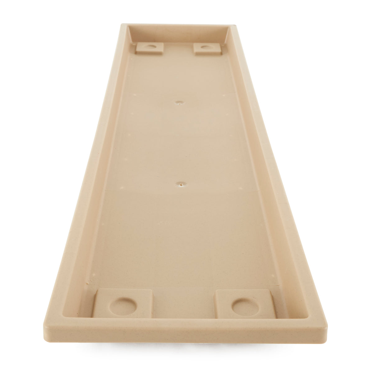 HC Companies Venetian 30" Rectangular Flower Box Saucer, Sandstone (Open Box)