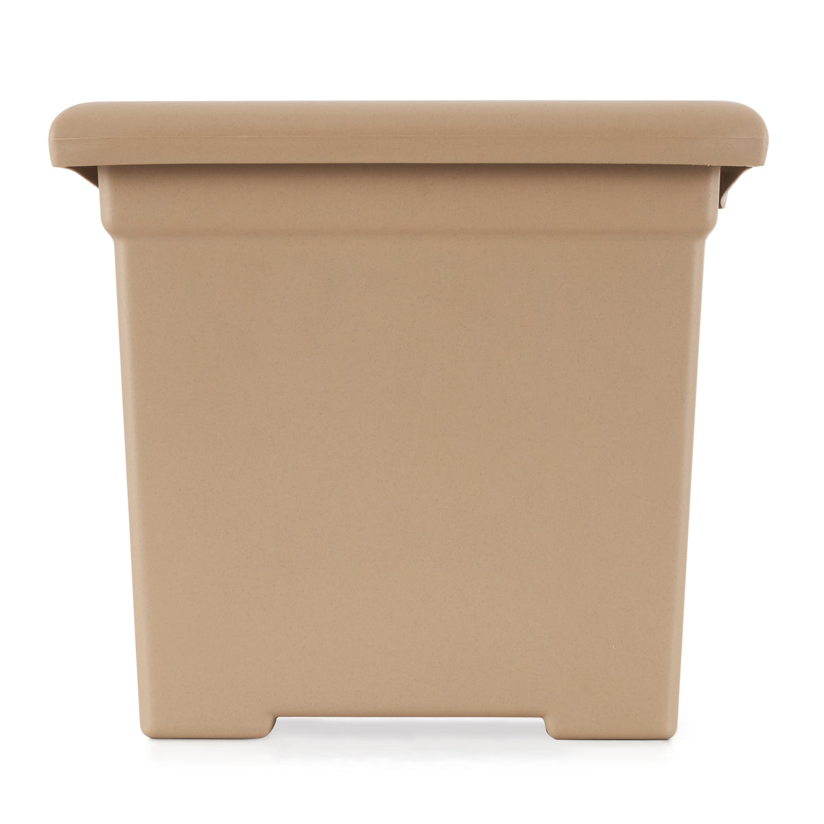 HC Companies 15.5-Inch Outdoor Square Accent Planter, Sandstone Brown (Used)