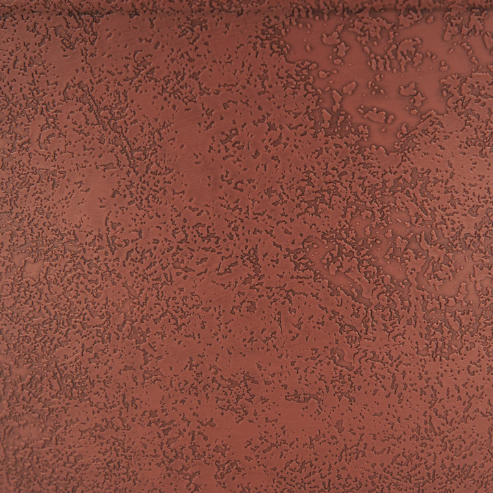 Listo SRA13001P05 13-Inch Round Outdoor Plastic Sierra Planter, Rustic Redstone - VMInnovations