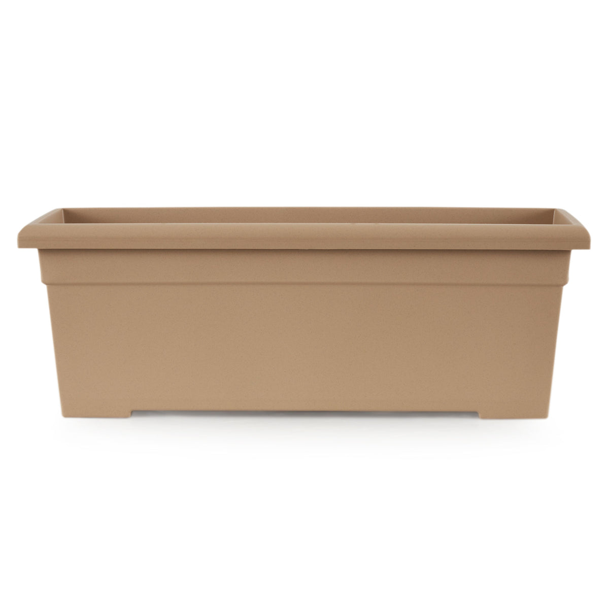 The HC Companies 28" Romana Planter, Sandstone & Wakefield Soil Conditioner