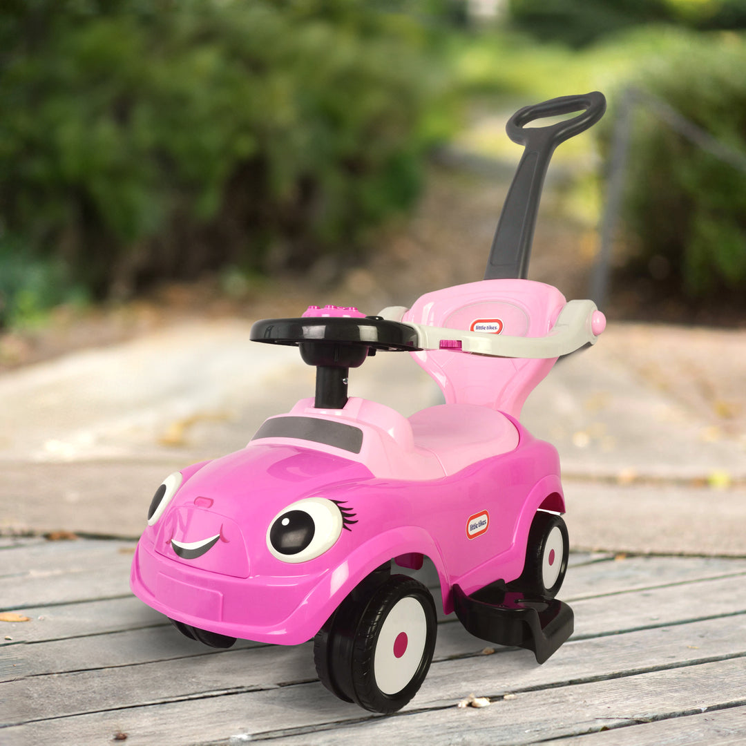 Best Ride On Cars Baby 3 in 1 Little Tikes Push Car Stroller Ride On Toy, Pink - VMInnovations
