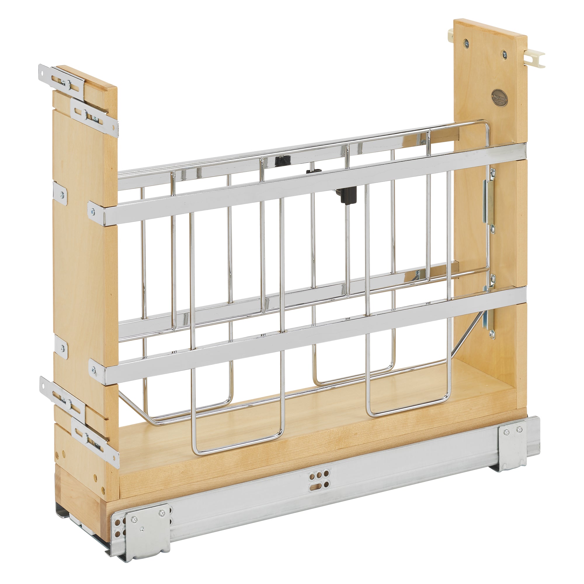 Rev-A-Shelf 5" Pullout Cabinet Tray Divider Organizer w/ Soft-close, 447-BCSC-5C