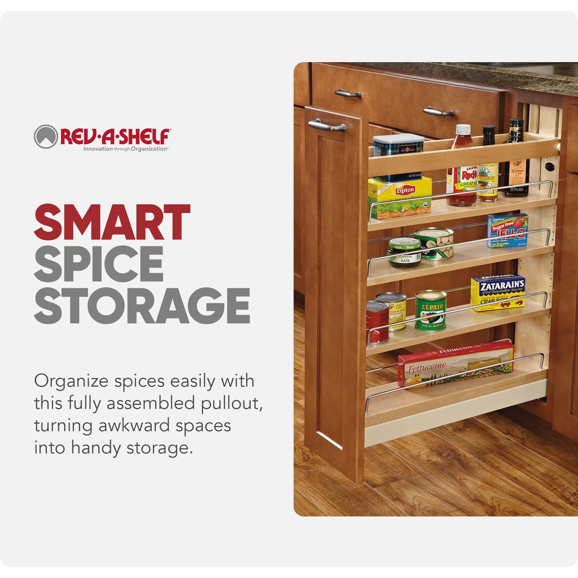 Rev-A-Shelf 5'' Pullout Kitchen Cabinet Organizer Soft-close, 448-BCBBSC-5C