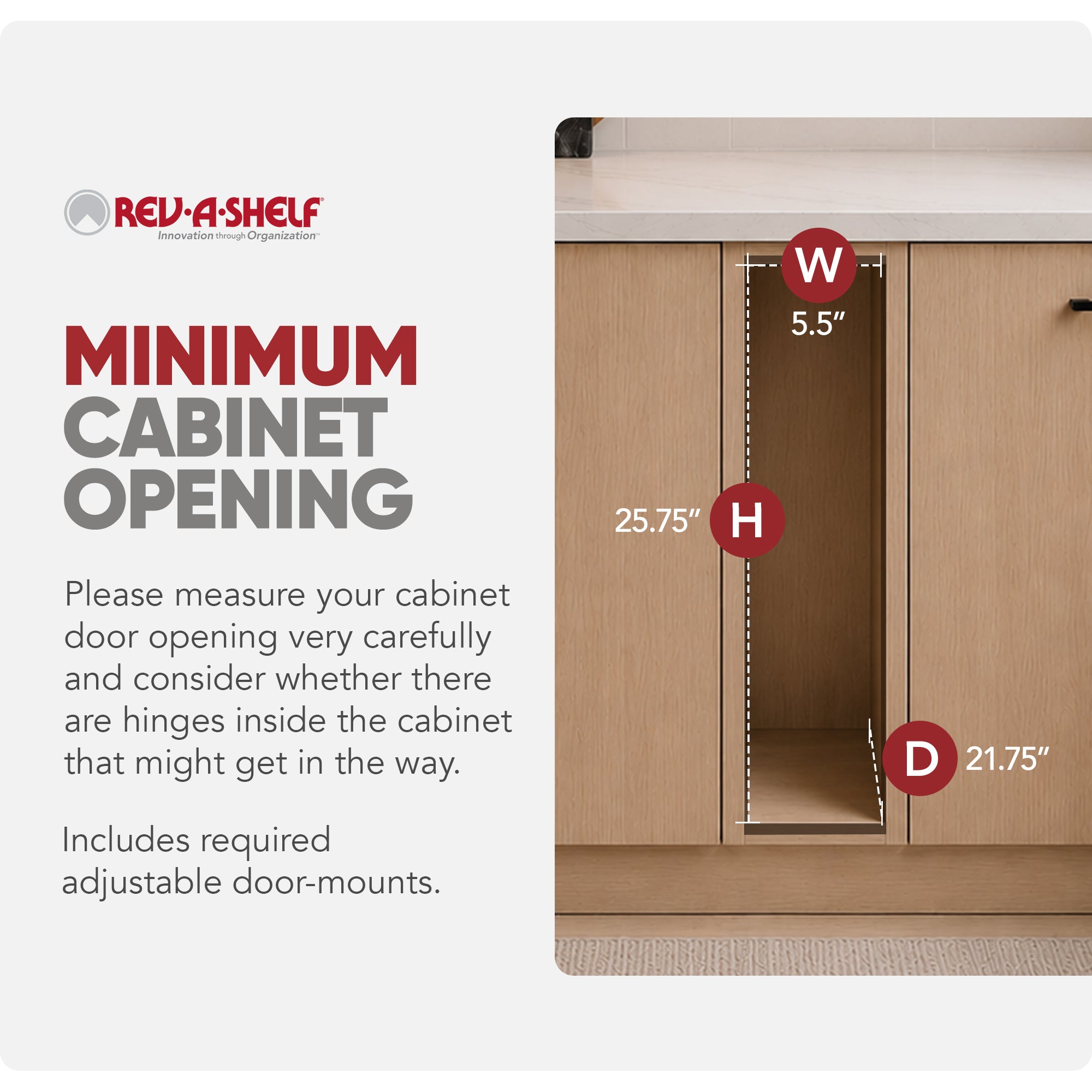 Rev-A-Shelf 5'' Pullout Kitchen Cabinet Organizer Soft-close, 448-BCBBSC-5C