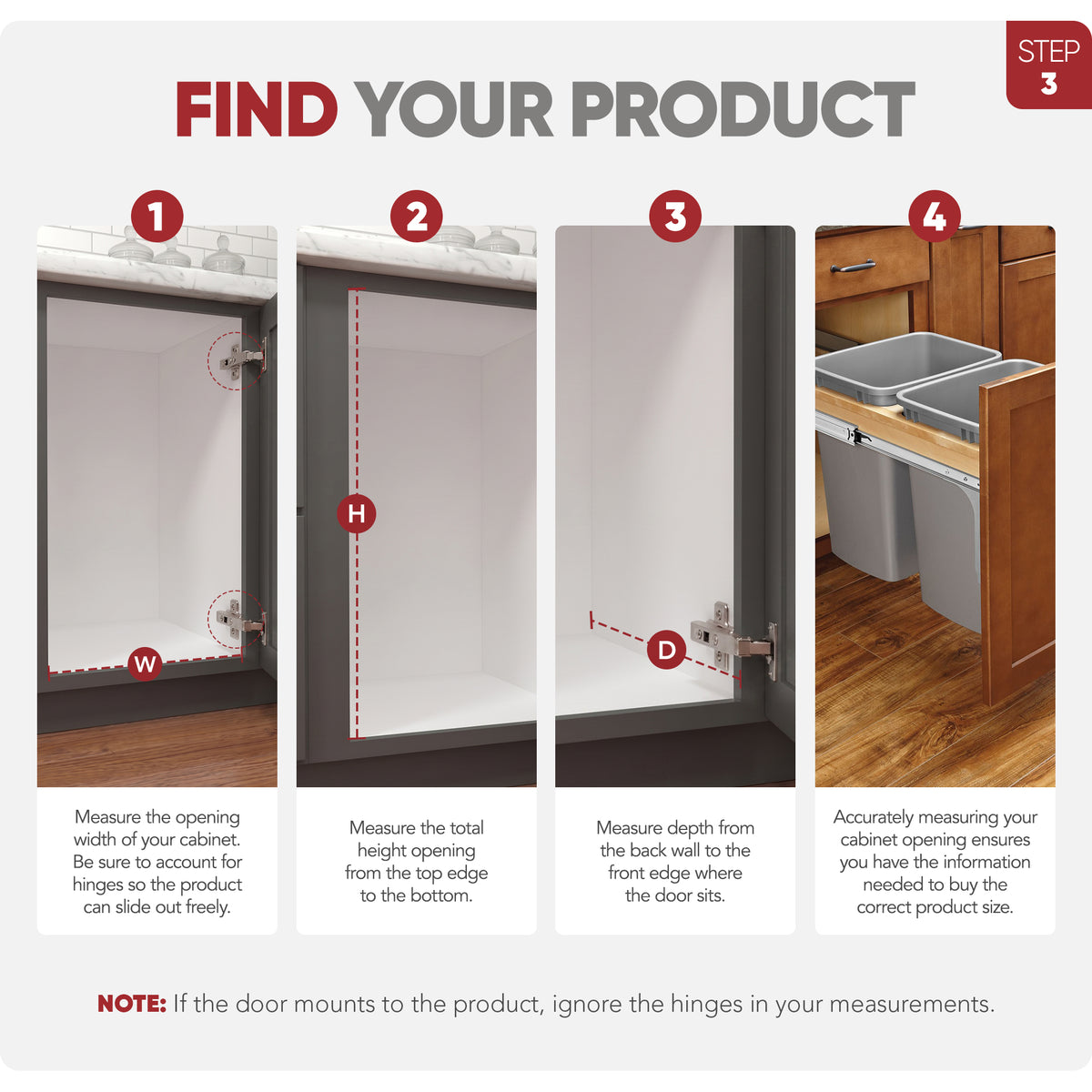 Rev-A-Shelf Double 27-Qt Pullout Waste Container (Open Box) (2 Pack)