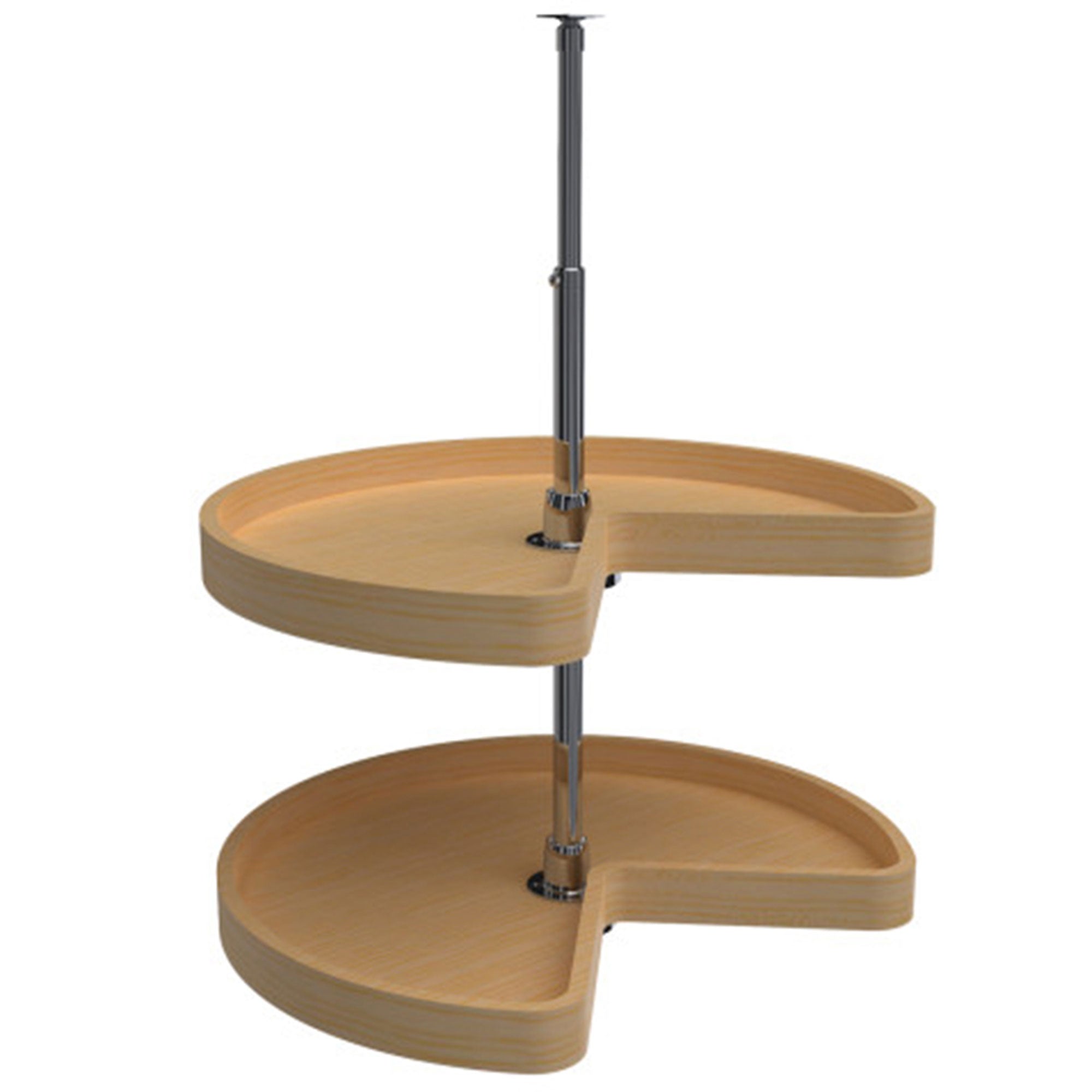 Rev-A-Shelf 24" Lazy Susan Kidney-Shaped 2-Shelf Kitchen Cabinet, 4WLS472-24-52 - VMInnovations