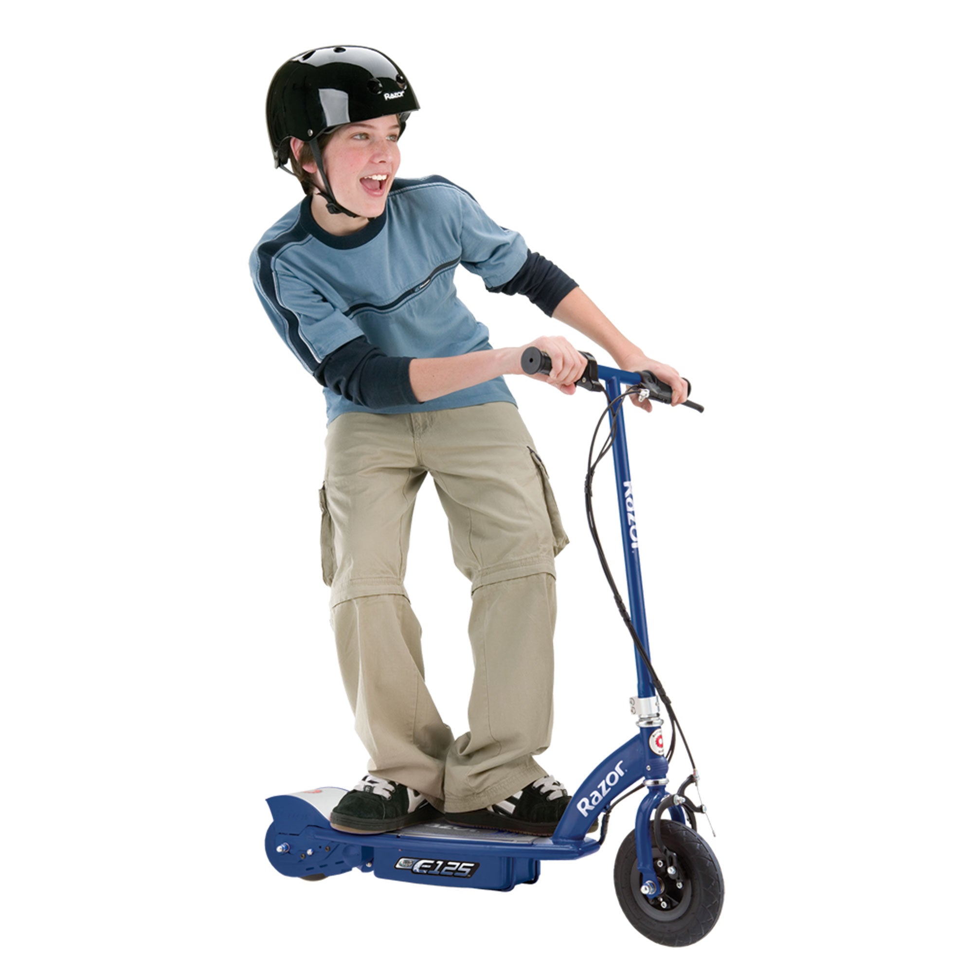 Razor E100 & E125 Kids 24V Electric Battery Powered Toy Scooters, Blue & Purple - VMInnovations
