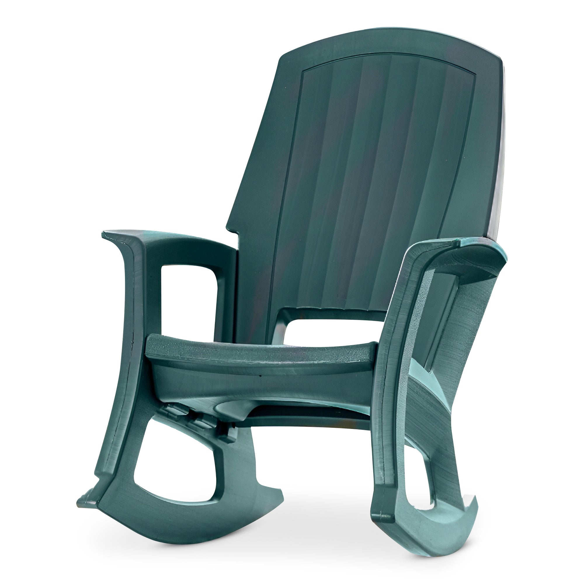 Semco Plastics SEMS Recycled Plastic Resin Patio Rocking Chair, Green (Open Box)