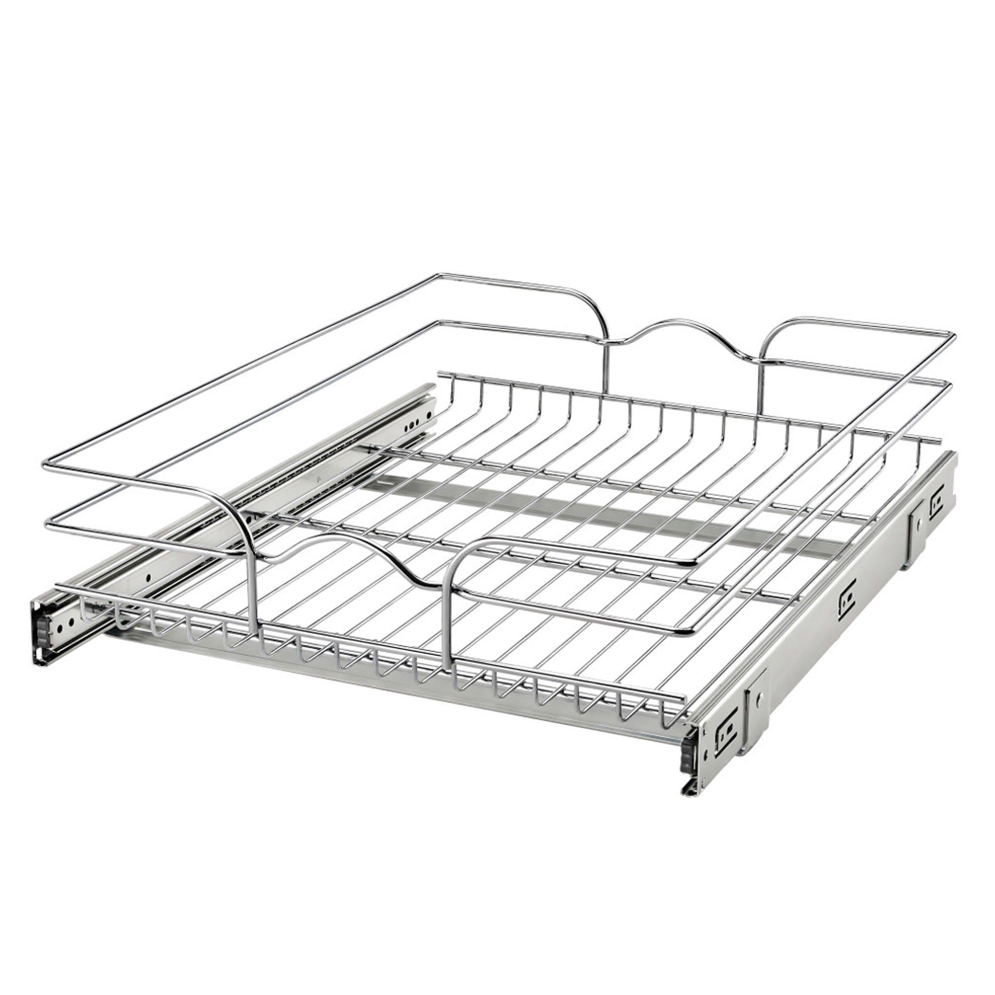 Rev-A-Shelf Pullout Single Basket Organizer for Kitchen Cabinets, 18 x 22 In, 5WB1-1822CR-1 - VMInnovations