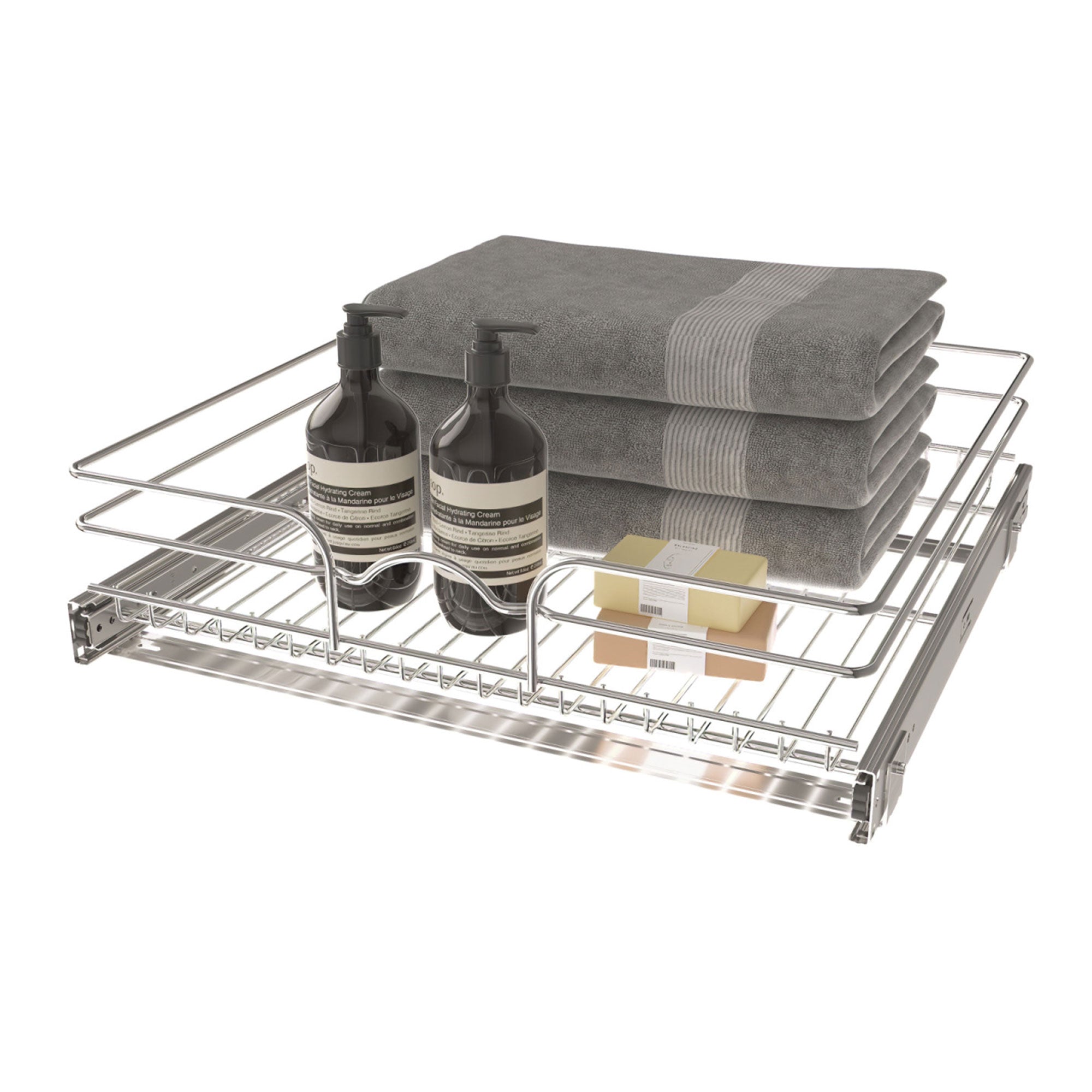 Rev-A-Shelf Pullout Basket Organizer for Kitchen or Vanity Cabinets, 21 x 20 In, 5WB1-2120CR-1 - VMInnovations