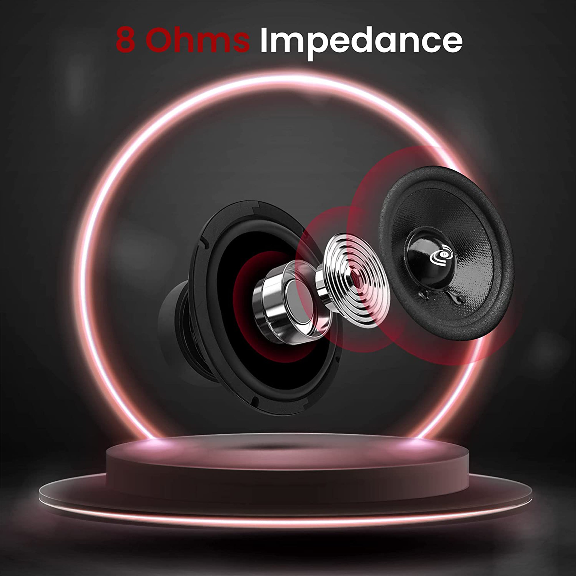 Pyle Pro 5" 200W 8 Ohms Mid Bass Mid Range Car Speaker Woofer Driver, 2 Pack - VMInnovations